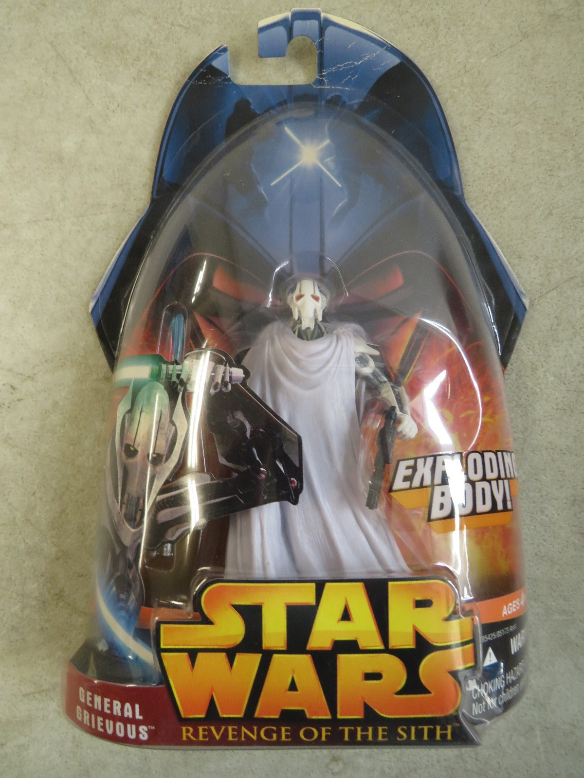 2005 Star Wars Revenge Of The Sith General Grievous Exploding Body 4&Prime; Figure MOC