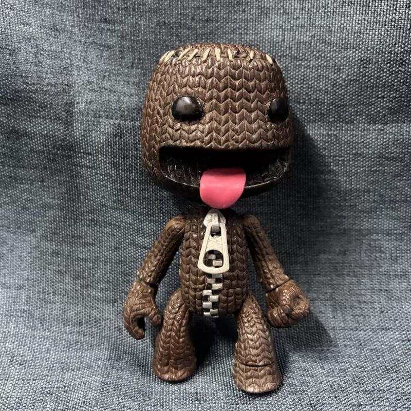 1PCS 2009 Rare Mezco Little Big Planet Sackboy 4&Prime; Creative Figure Collectible