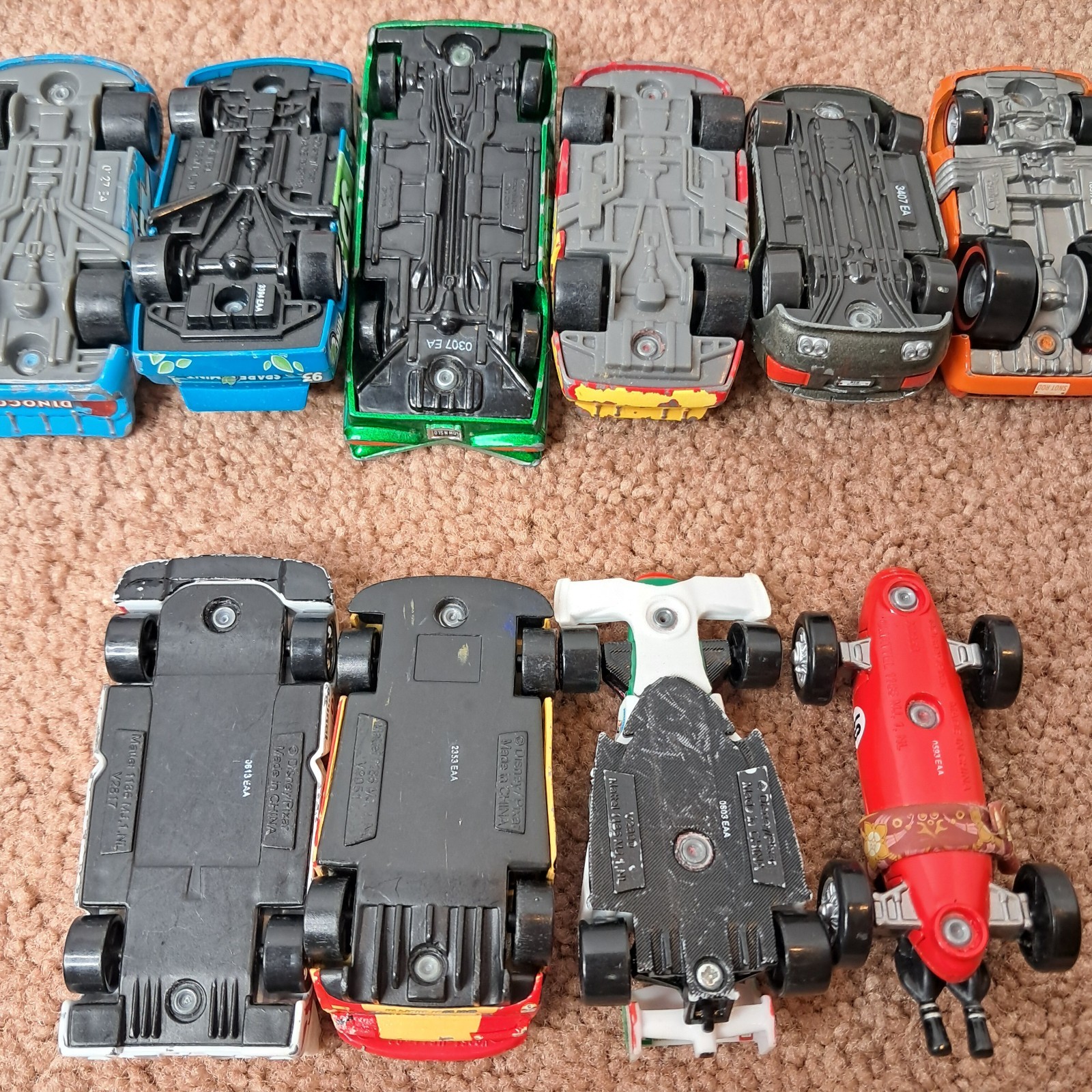 Lot Of 18 Disney&rsquo;s Pixar Cars Die-Cast Racing Toys Mattel Mini Figures