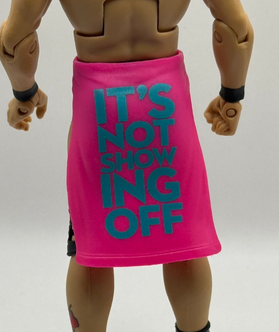 WWE Pink Towel Accessory Mattel Figure Clothes Prop 1/12 A5