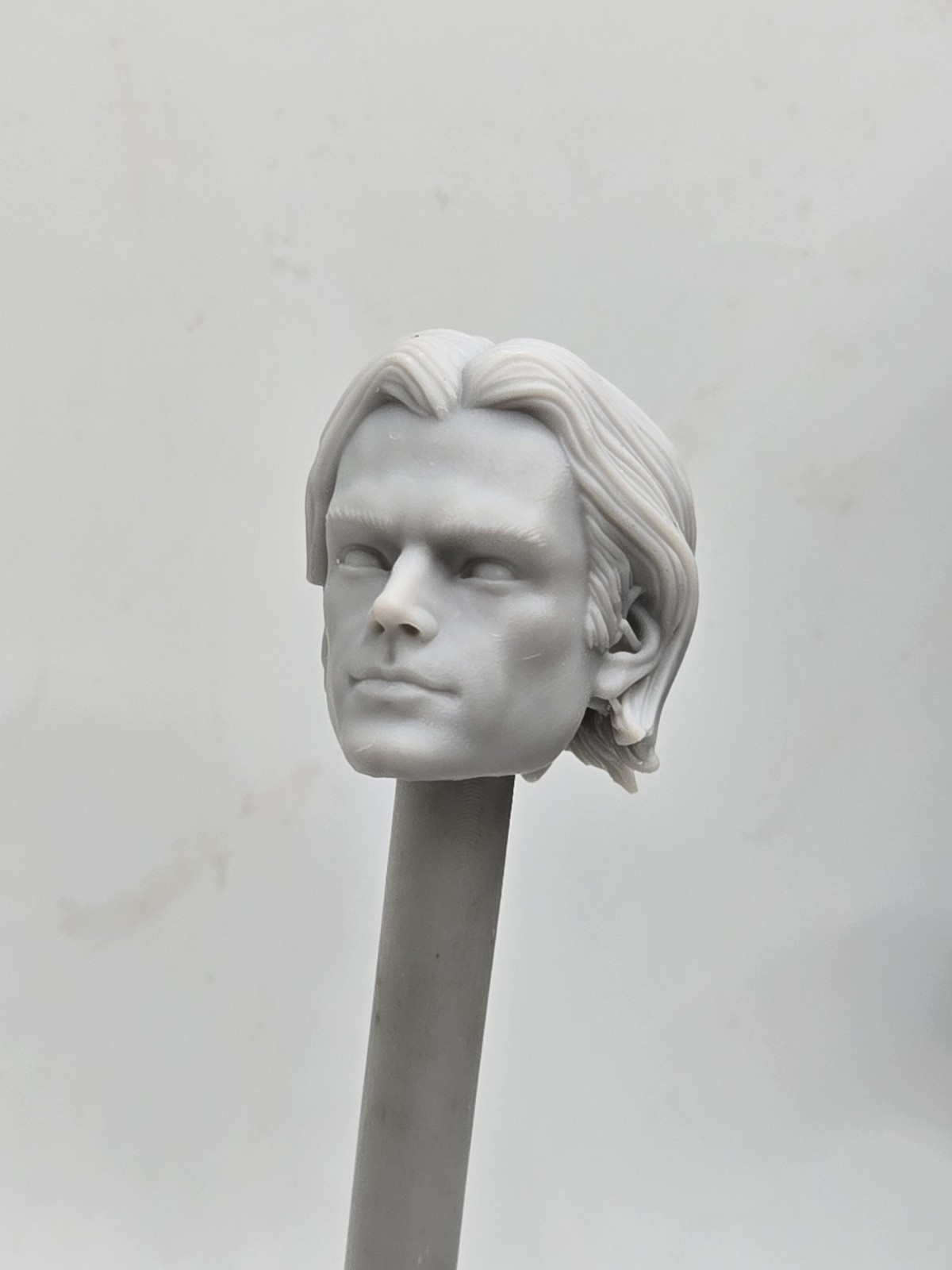 3d Print DEMON GHOST HUNTER SAM PADALECKI HEAD 1:10 7&Prime; SELECT DC MULTIVERSE