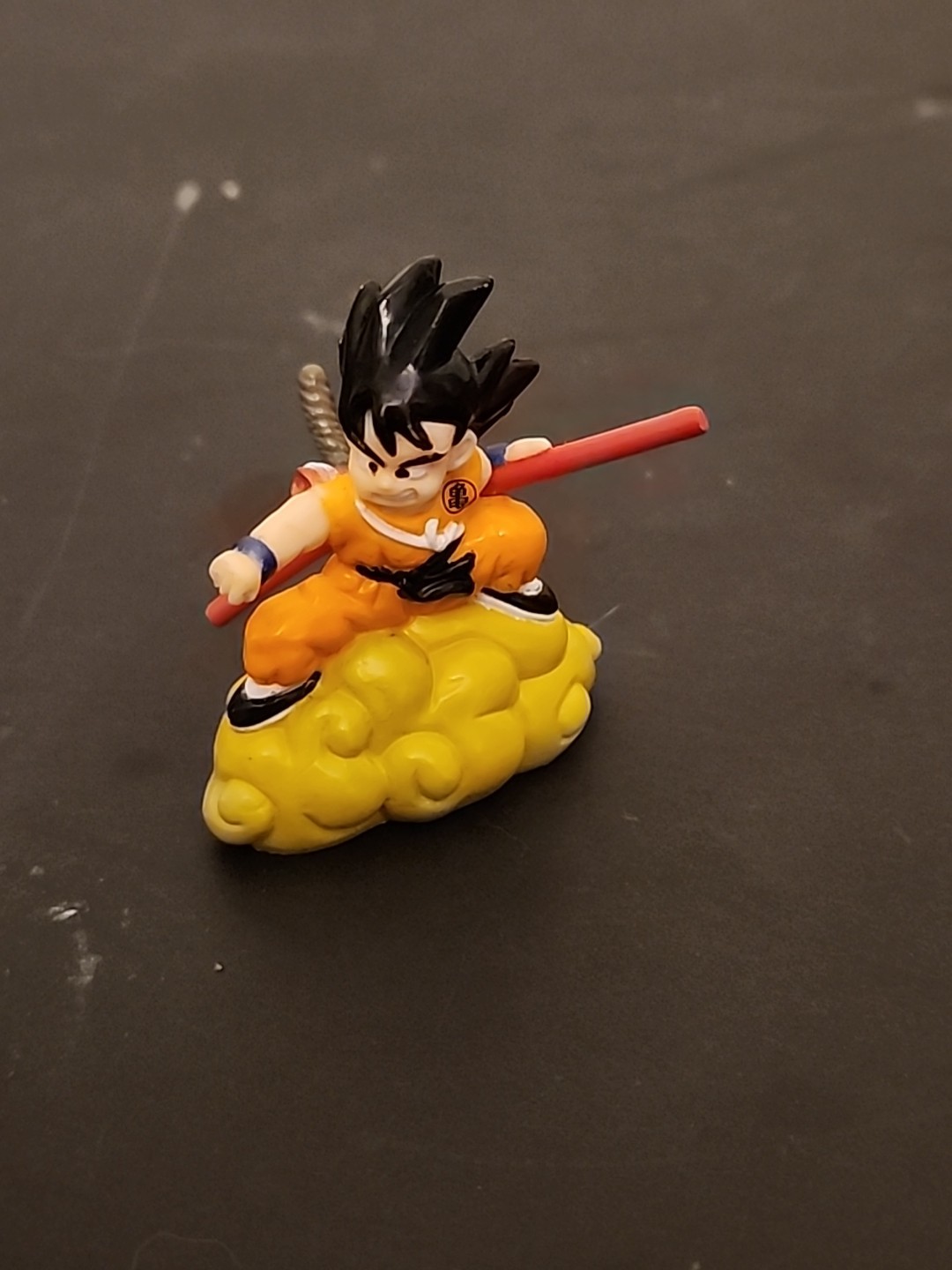 Dragon Ball 1989 1.5&Prime; Mini Figure Kid Goku W/ Tail Flying Nimbus Anime Free Ship