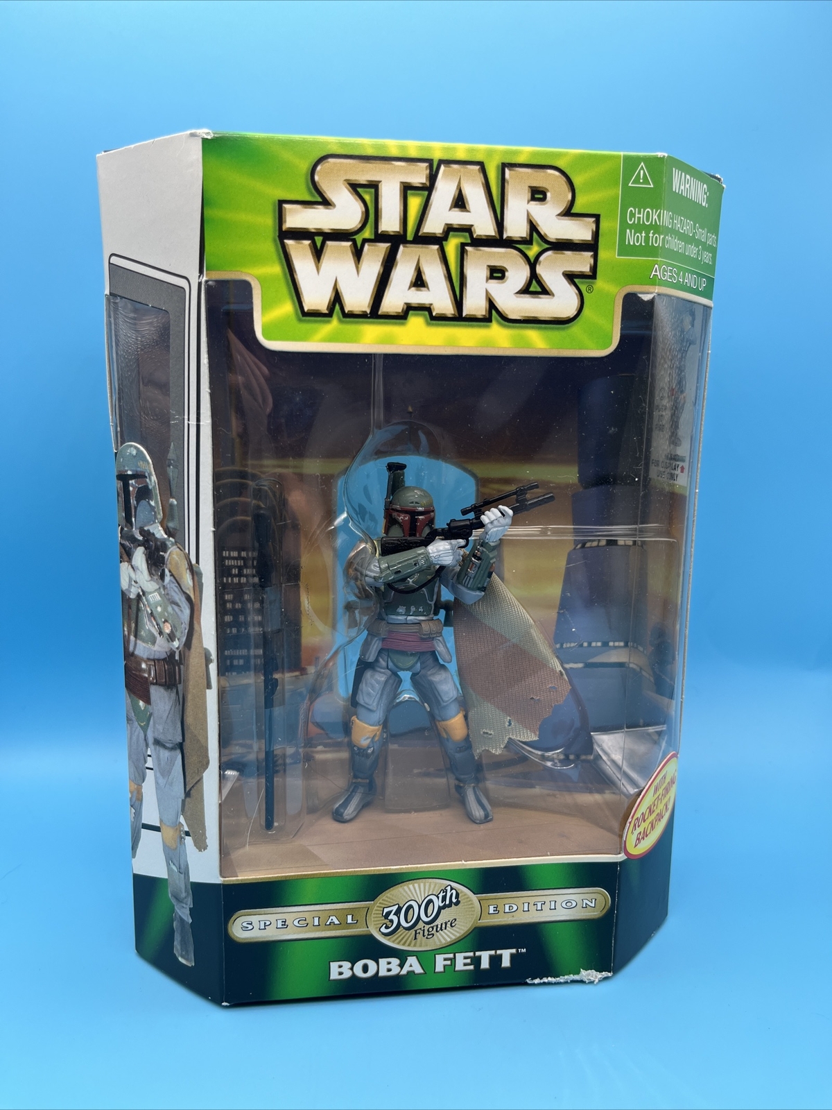 Star Wars Power of the Jedi Rocket Firing Bounty Hunter Boba Fett Action Figure