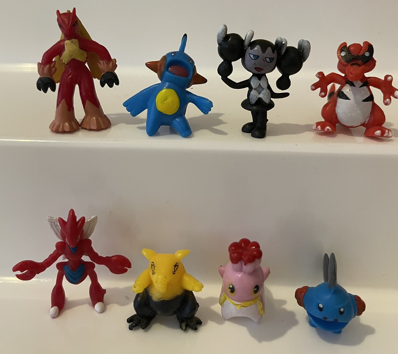 Vintage some RL some PK Pokemon Collectible Mini 1&Prime; Figures Lot 8 Year varies