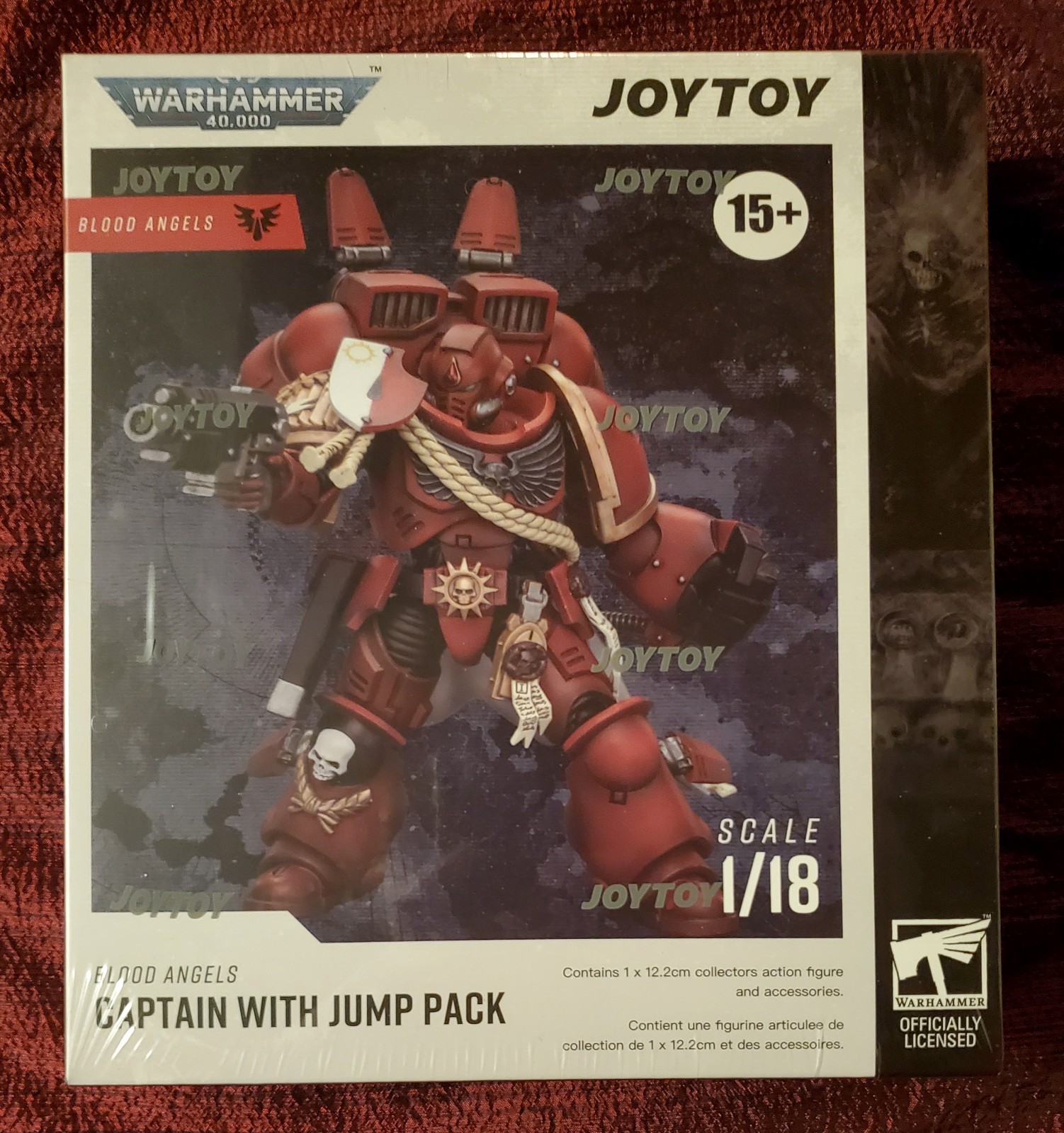 JoyToy Warhammer 40K 40,000 Space Marines Blood Angels Captain with Jump Pack