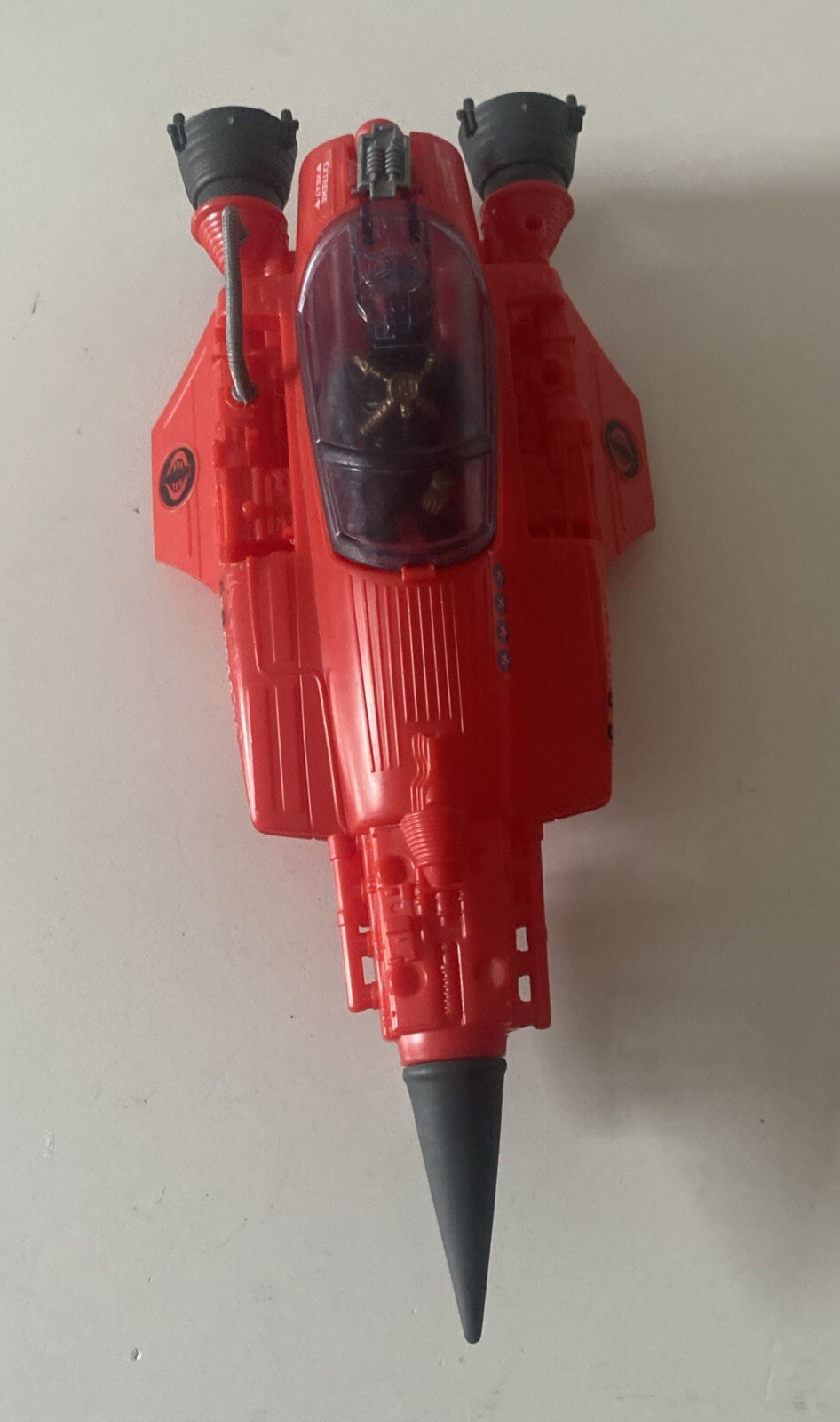 Vintage Gi Joe Cobra Arah Vehicle Stellar Stiletto 1987 With Pilot