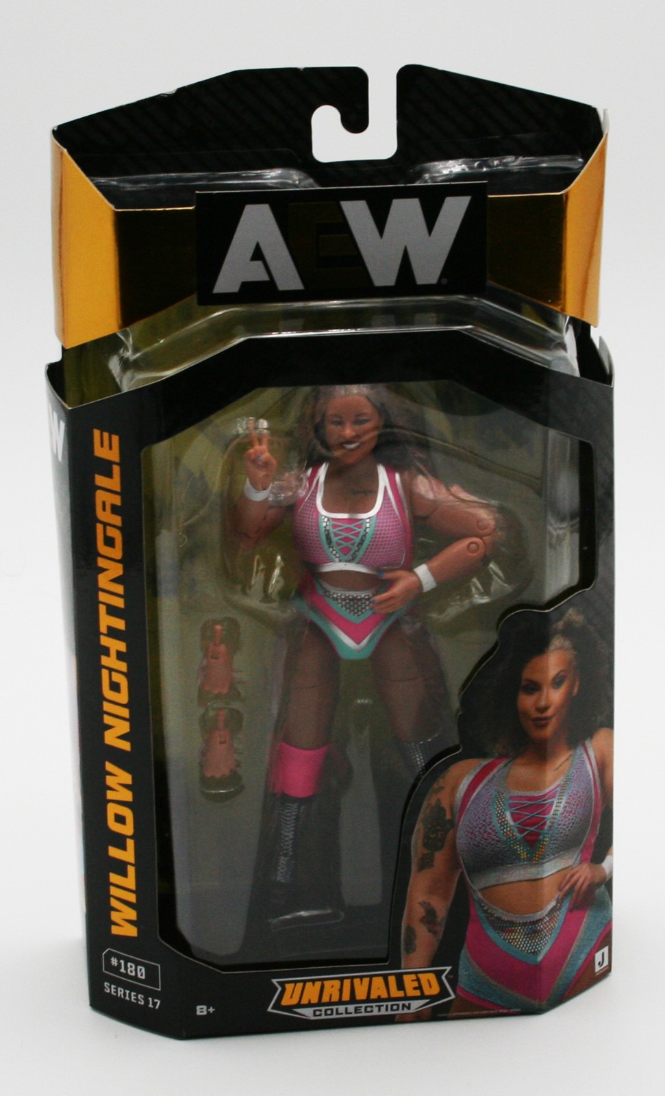 AEW Unrivaled Series 17 Willow Nightingale All Elite Wrestling Figure Jazwares