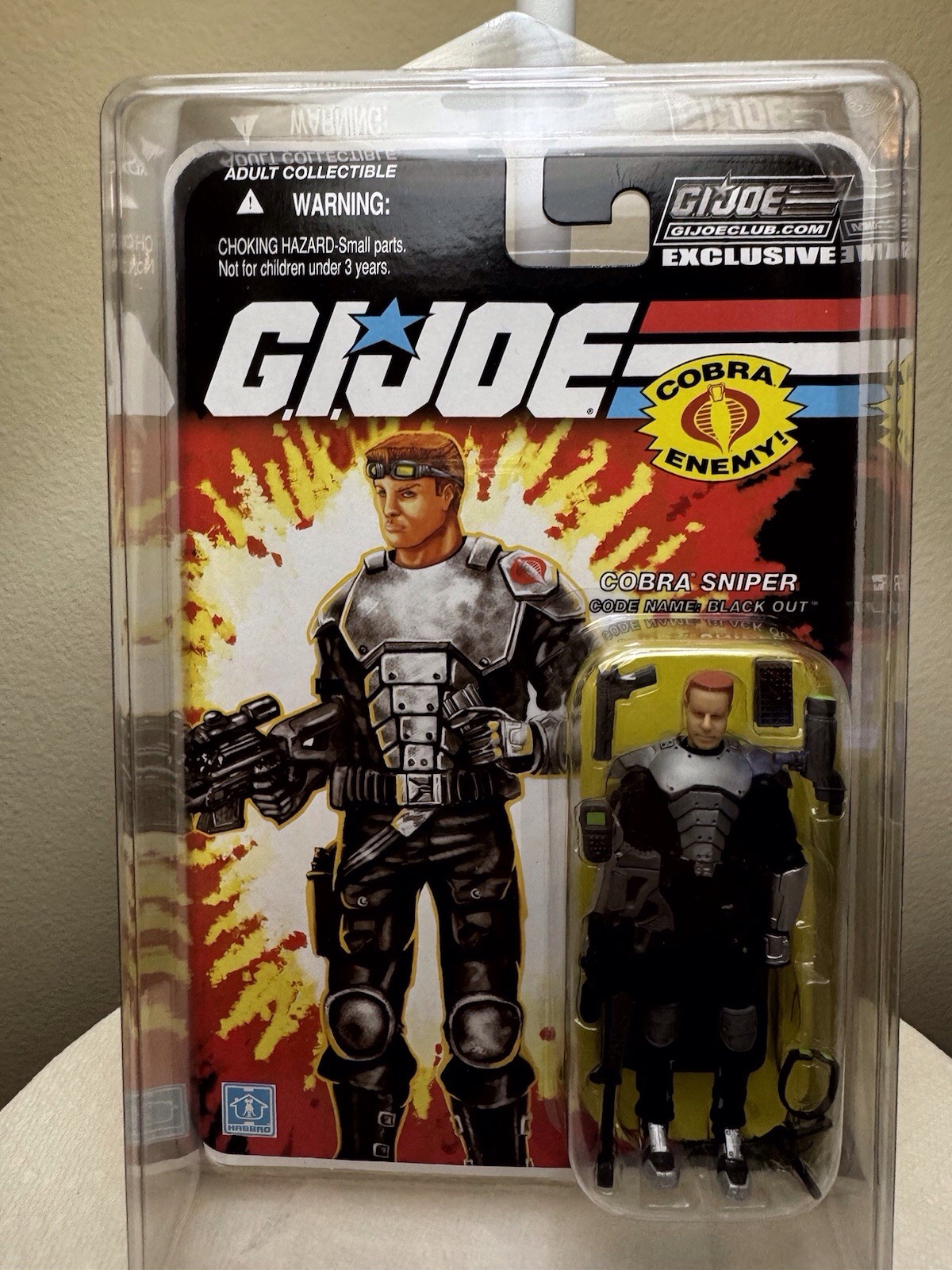 G.I. Joe Collectors Club exclusive FSS 1-13 COBRA SNIPER Code Name BLACK OUT