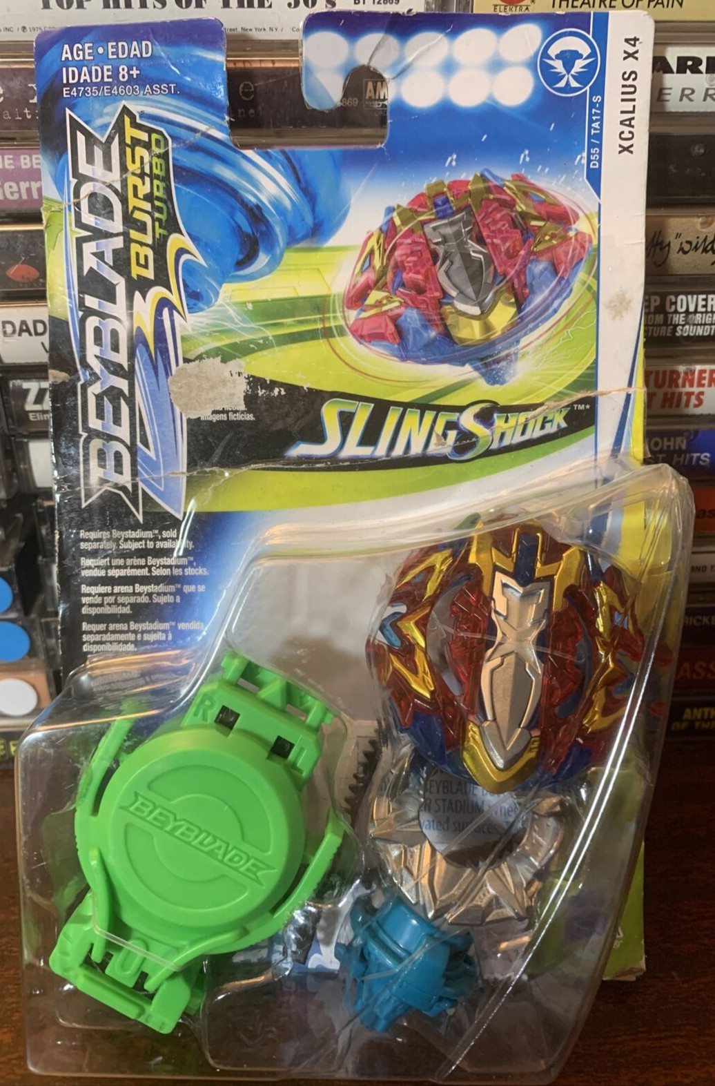 Hasbro BEYBLADE Burst Turbo &lsquo;SLING SHOCK&rsquo; XCALIUS X4 attack type, New