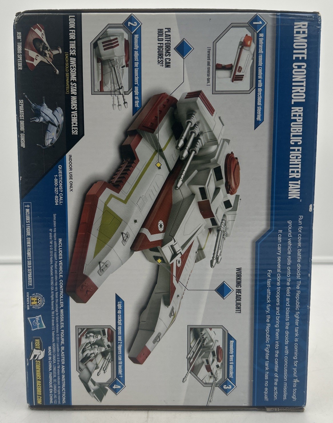 Star Wars The Clone Wars Remote Control Republic Fighter Tank Vehicle 2011.