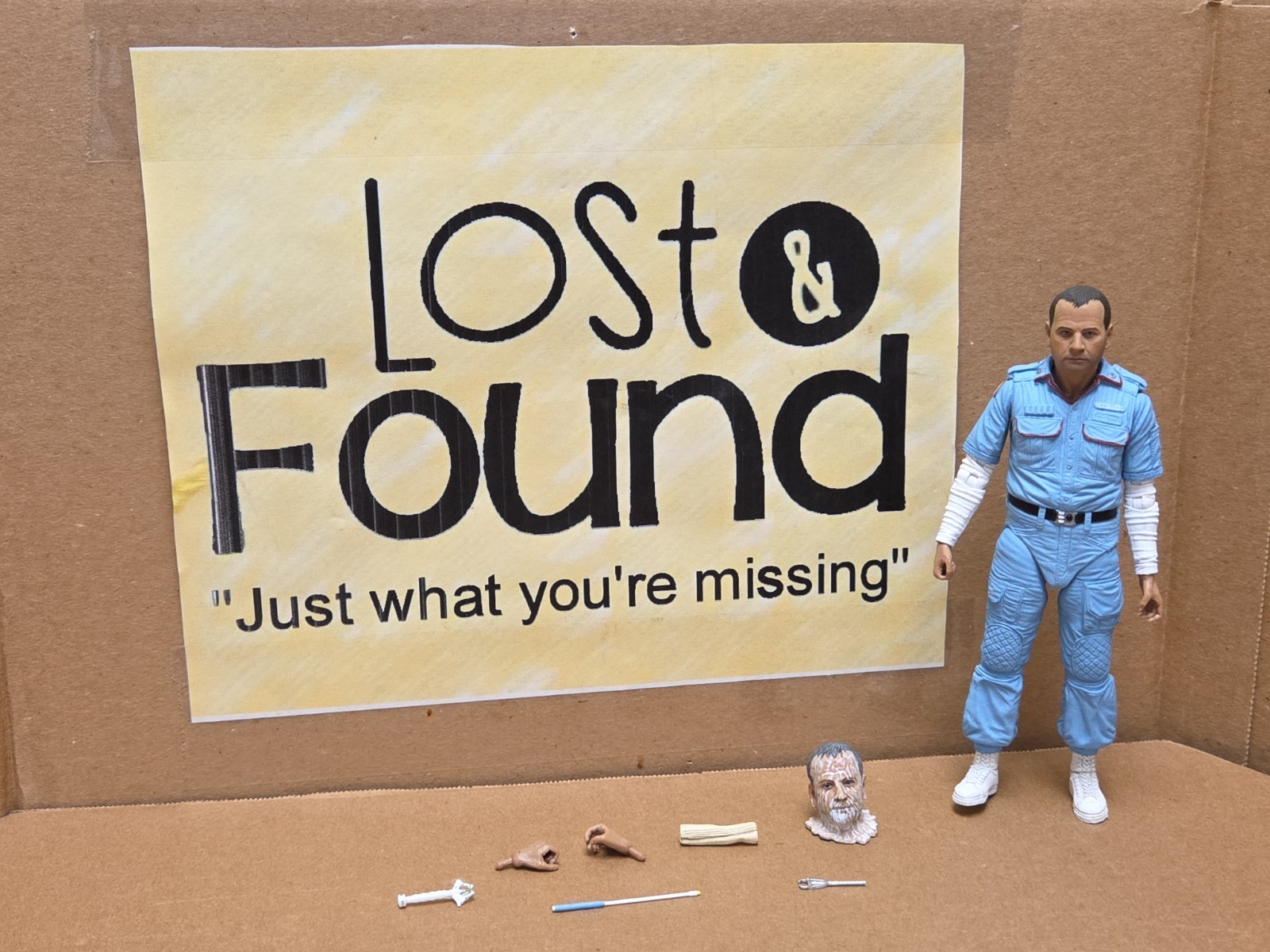 NECA Alien Ash 40th Anniversary 7&Prime; Action Figure Missing Pieces * SEE PICS