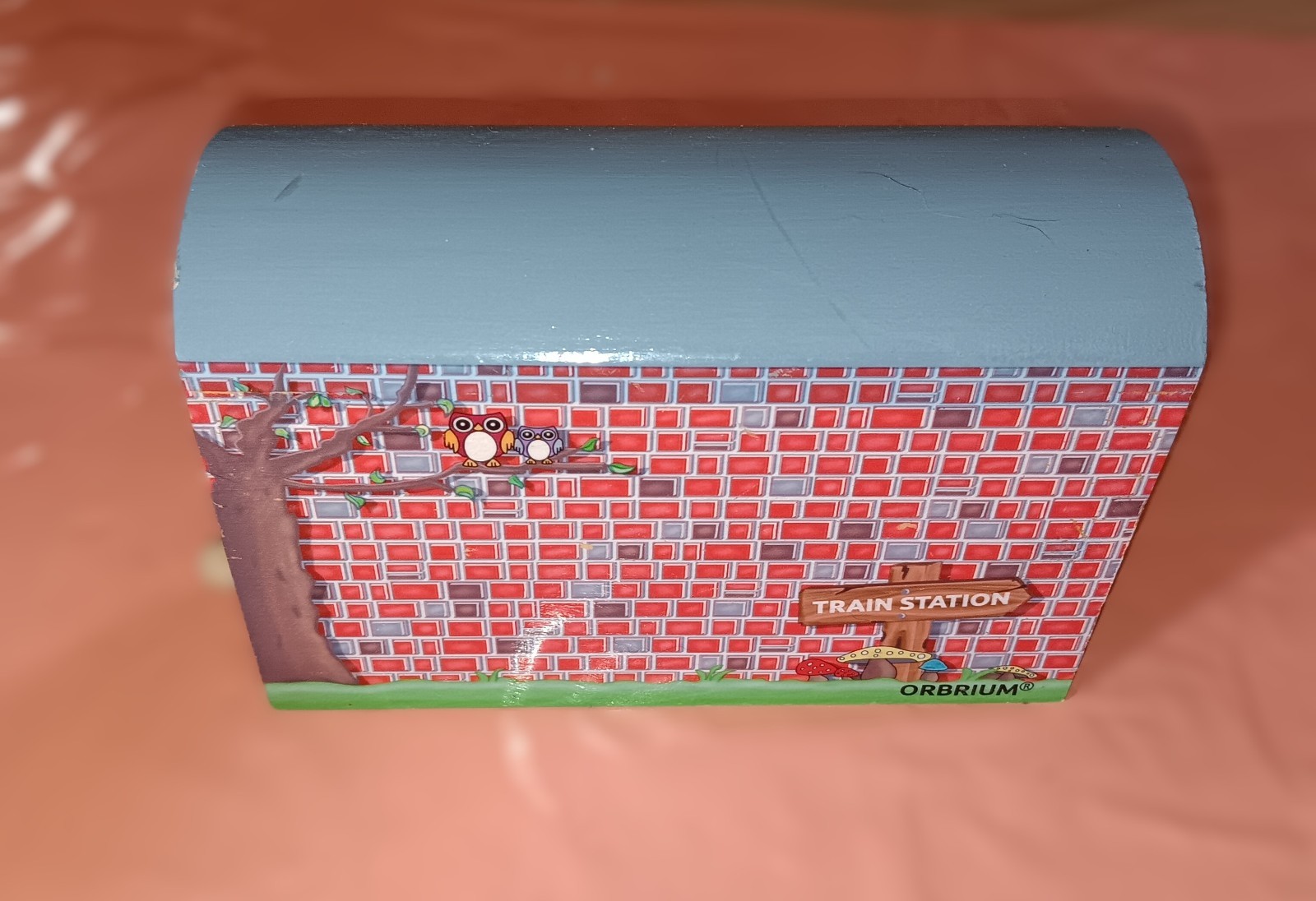 Orbrium Wooden Railway Train Track Stone Bridge Tunnel Thomas Brio Compatible
