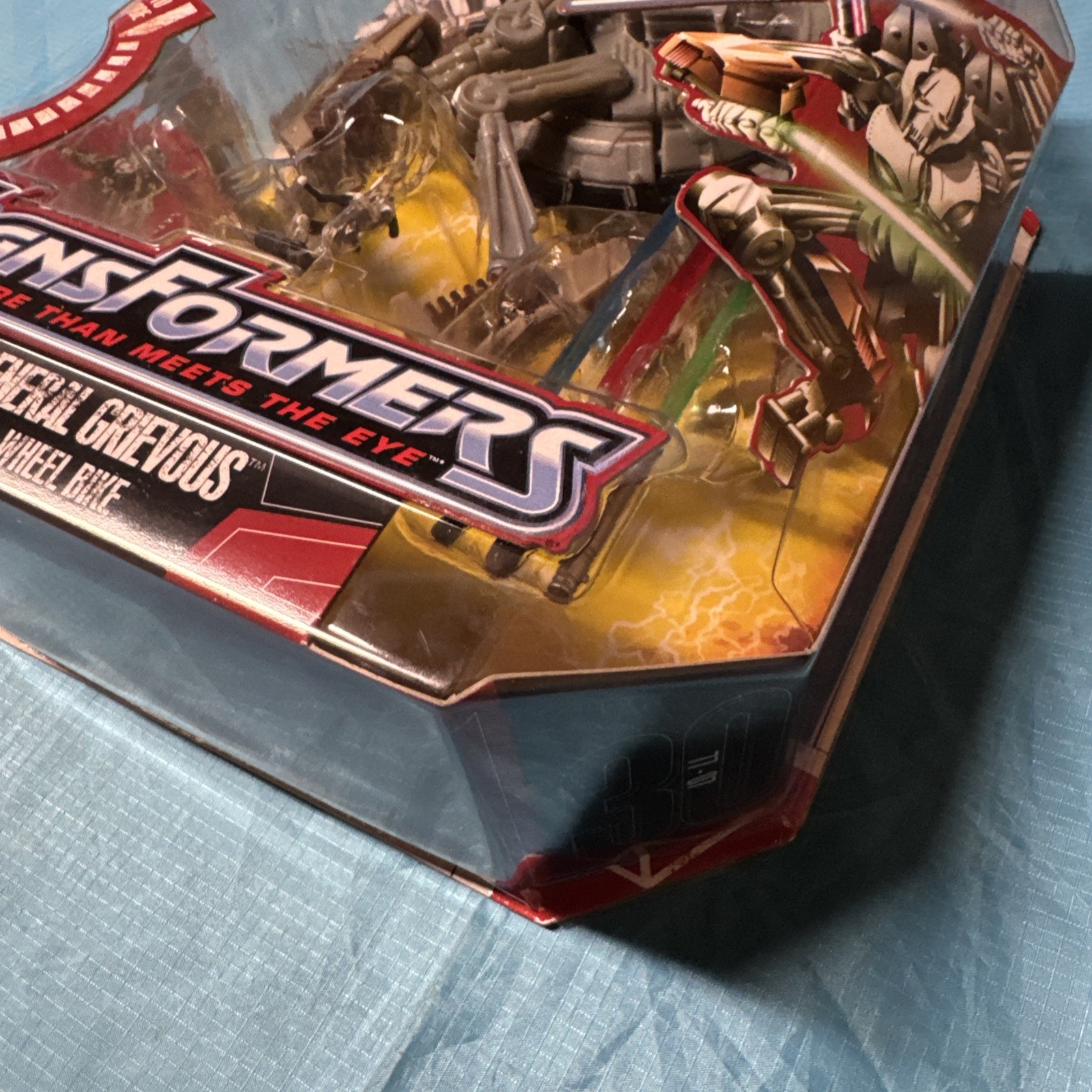 2007 Star Wars Transformers General Grievous Wheel Bike with Spin Disk NISB