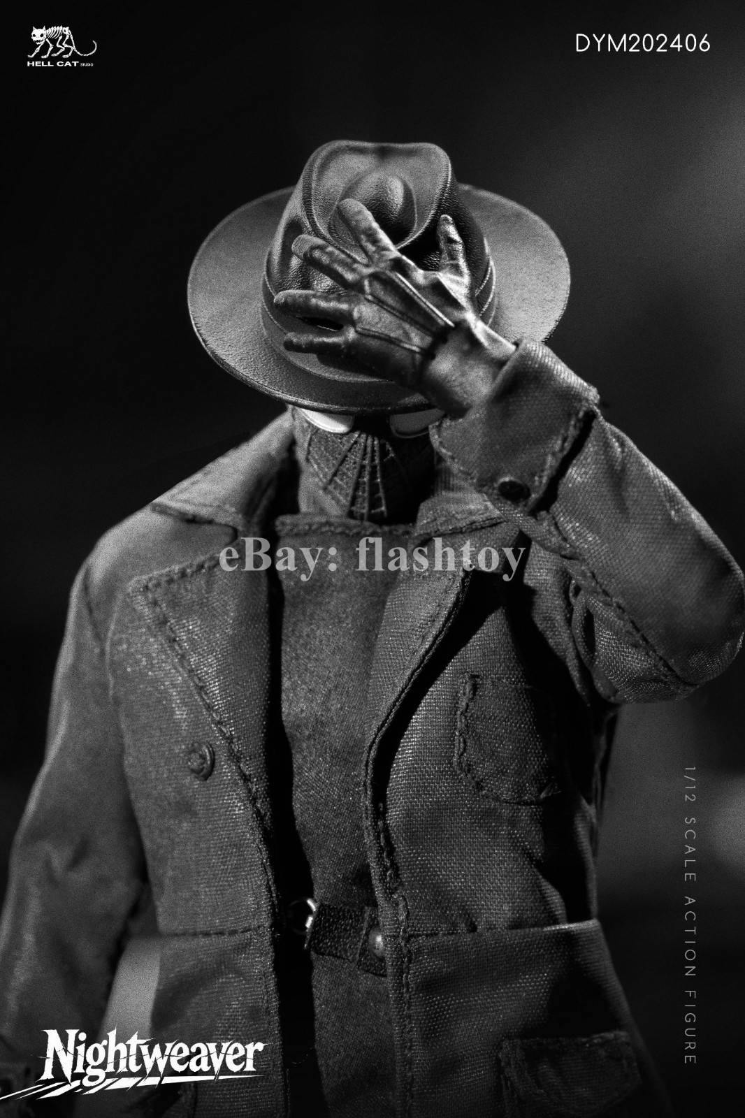 Presale Hell Cat DYM202406B 1/12 Spider Noir Action Figure Black & White Ver.