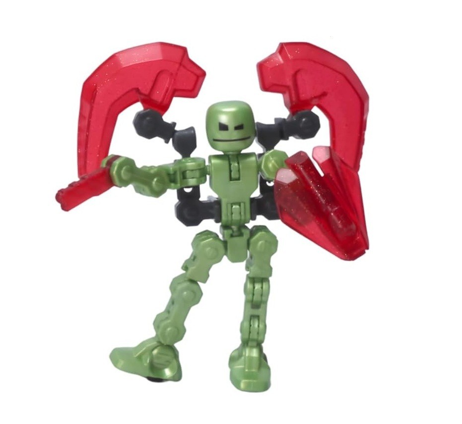 3 PACK – KlikBot Defenders | Action Figure Set with Metallic Colors, Accessories