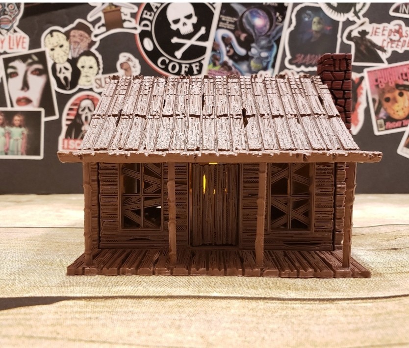Evil Dead Cabin LED Candle Holder FAN ART- 3D Printed