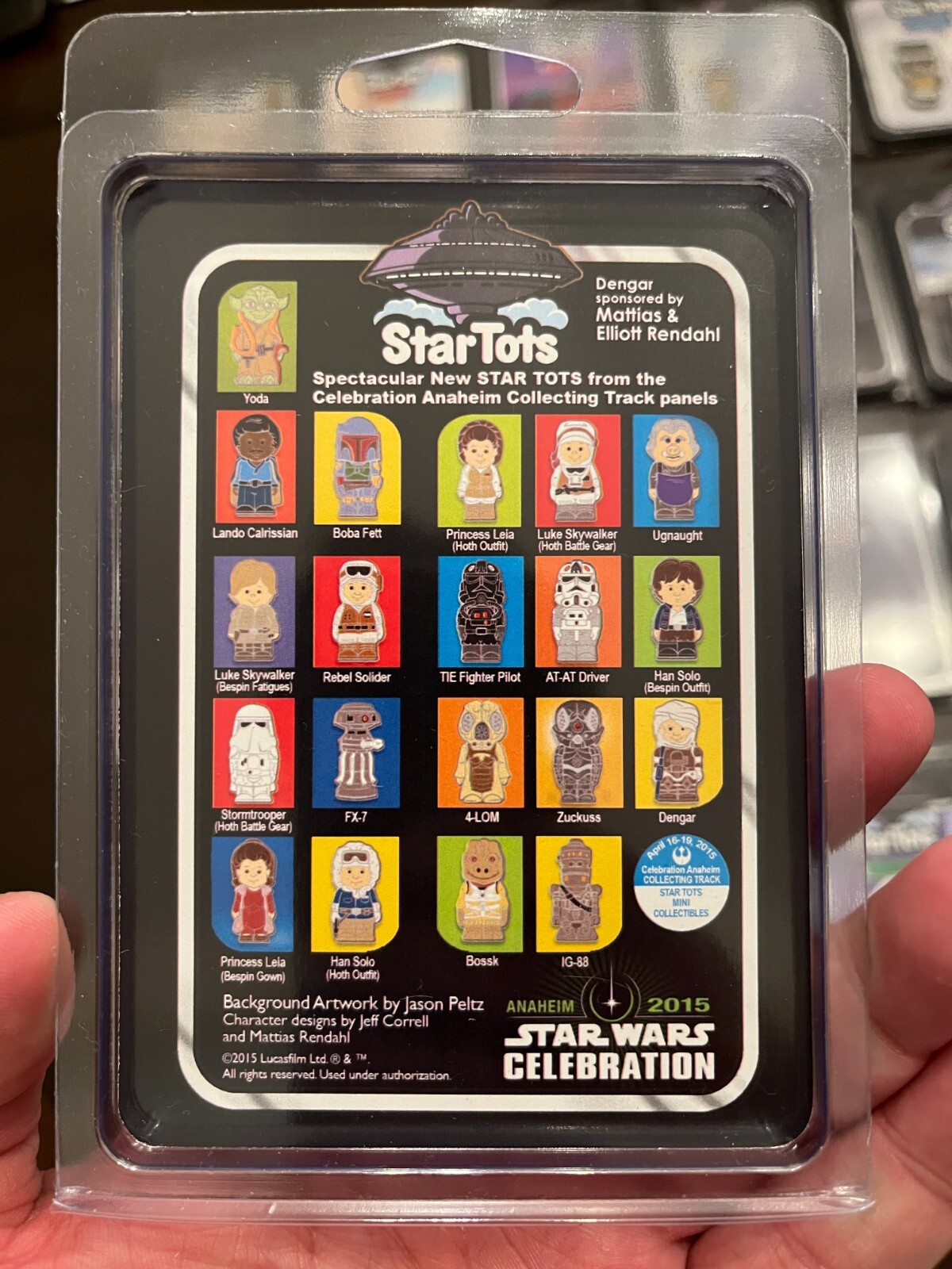 STAR WARS Celebration 2015 Anaheim STAR TOTS Full 20 Set + Store Display Box