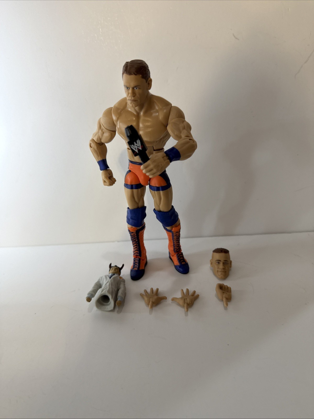 WWE Elite Legends 10 JOHN CENA Target EXCLUSIVE w/ VINCE MCMAHON puppet Loose