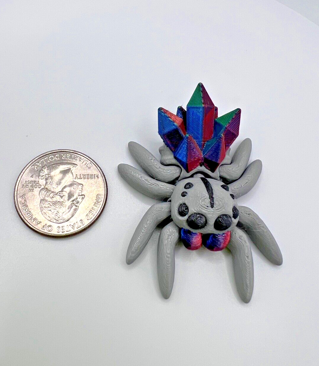 Miniature Fidget Jumping Spider Toys, Set of 10, Novelty Gift, Unique Decor
