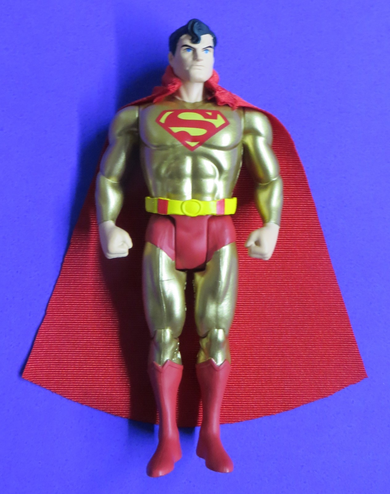 MCFARLANE SUPER POWERS GOLD SUPERMAN LOOSE DC Universe DCU Figure 4&Prime; 5&Prime;