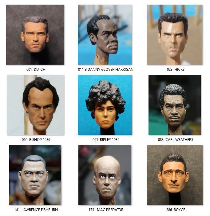 ALIEN VS PREDATOR COLLECTION – Custom resin head sculpt headcast mini YOU CHOOSE
