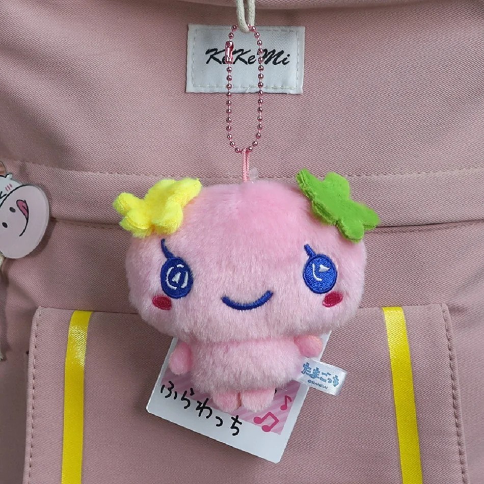 Hot Tamagotchi Anime Mametchi Plush Doll Keychain Kawaii Mimitchi Bag Pendant