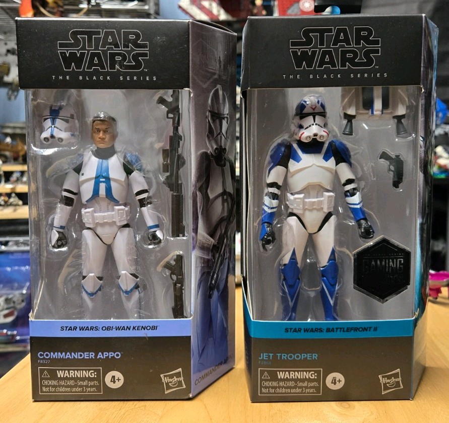 Hasbro Star Wars The Black Series Lot Commander Appo & Jet Troopet Gaming Greats