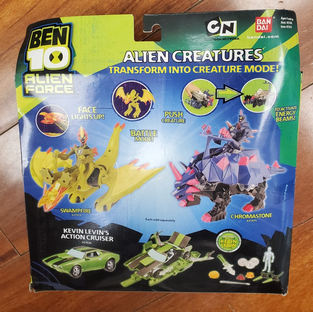 Ben 10 Alien Force Creatures Swampfire Action Figure In Box Bandai Swamp Fire
