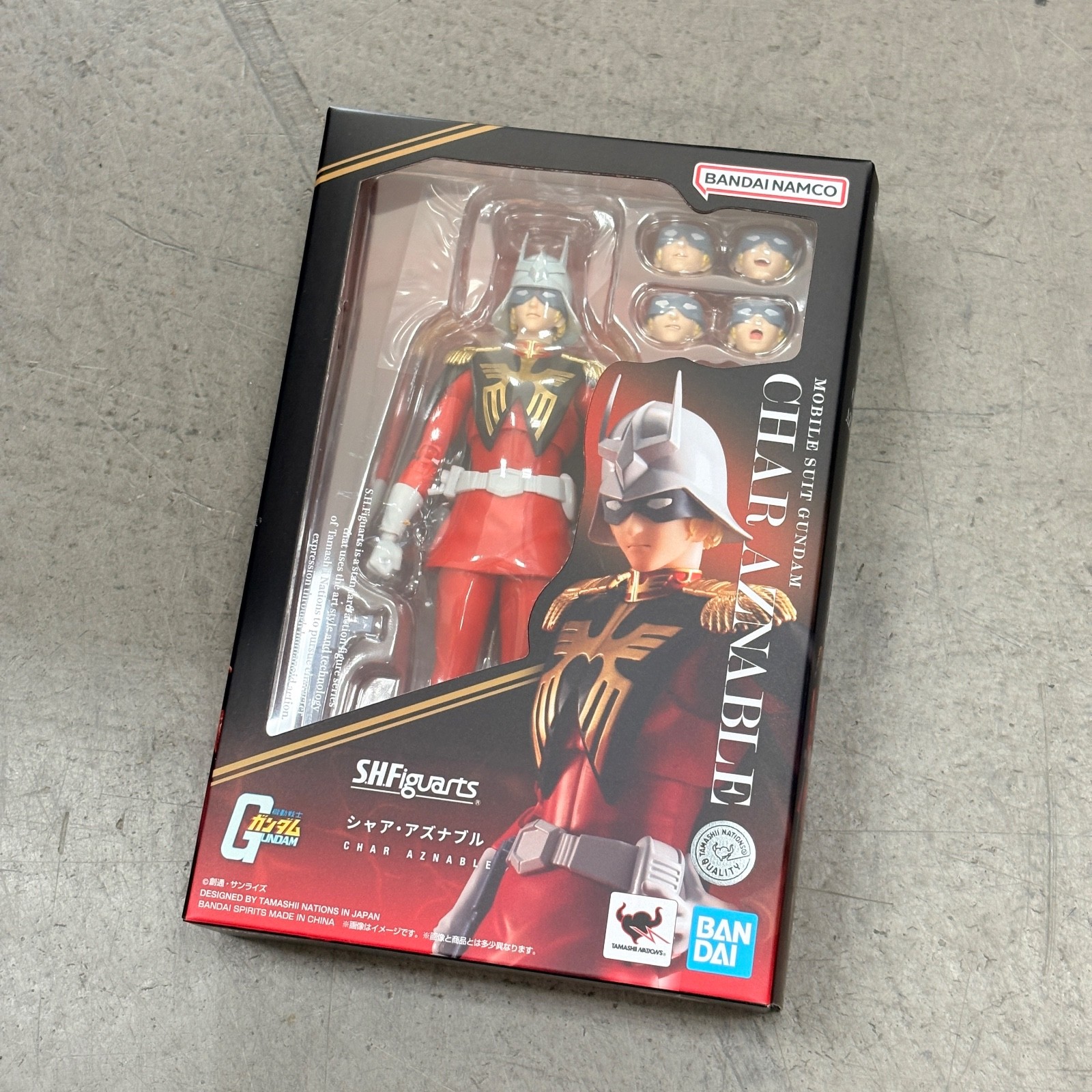 BAS67687: Bandai Mobile Suit Gundam S.H.Figuarts Char Aznable ActionFigure