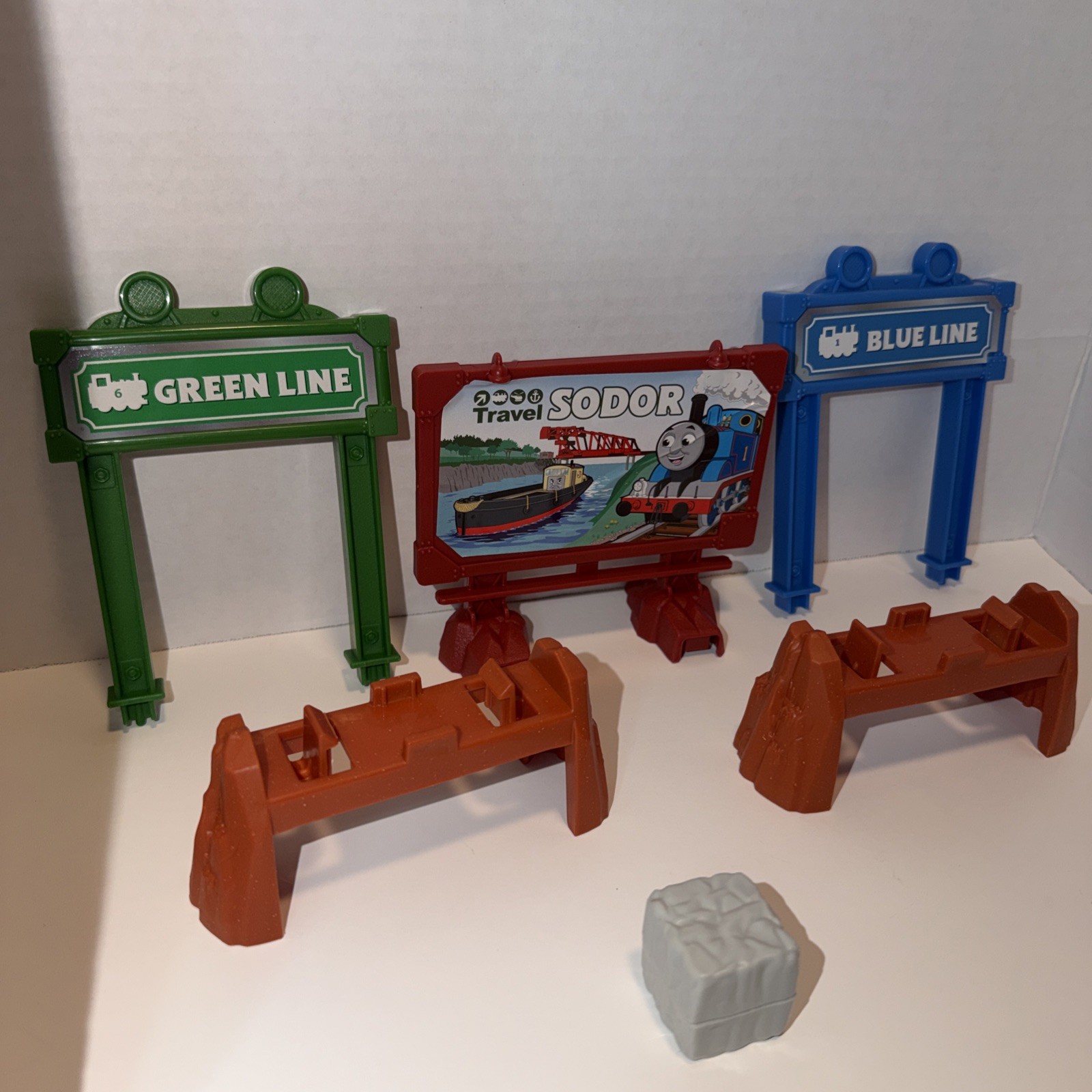 Talking Thomas and Percy Train Track Set Replacement Sign and Landscape Lot of 6