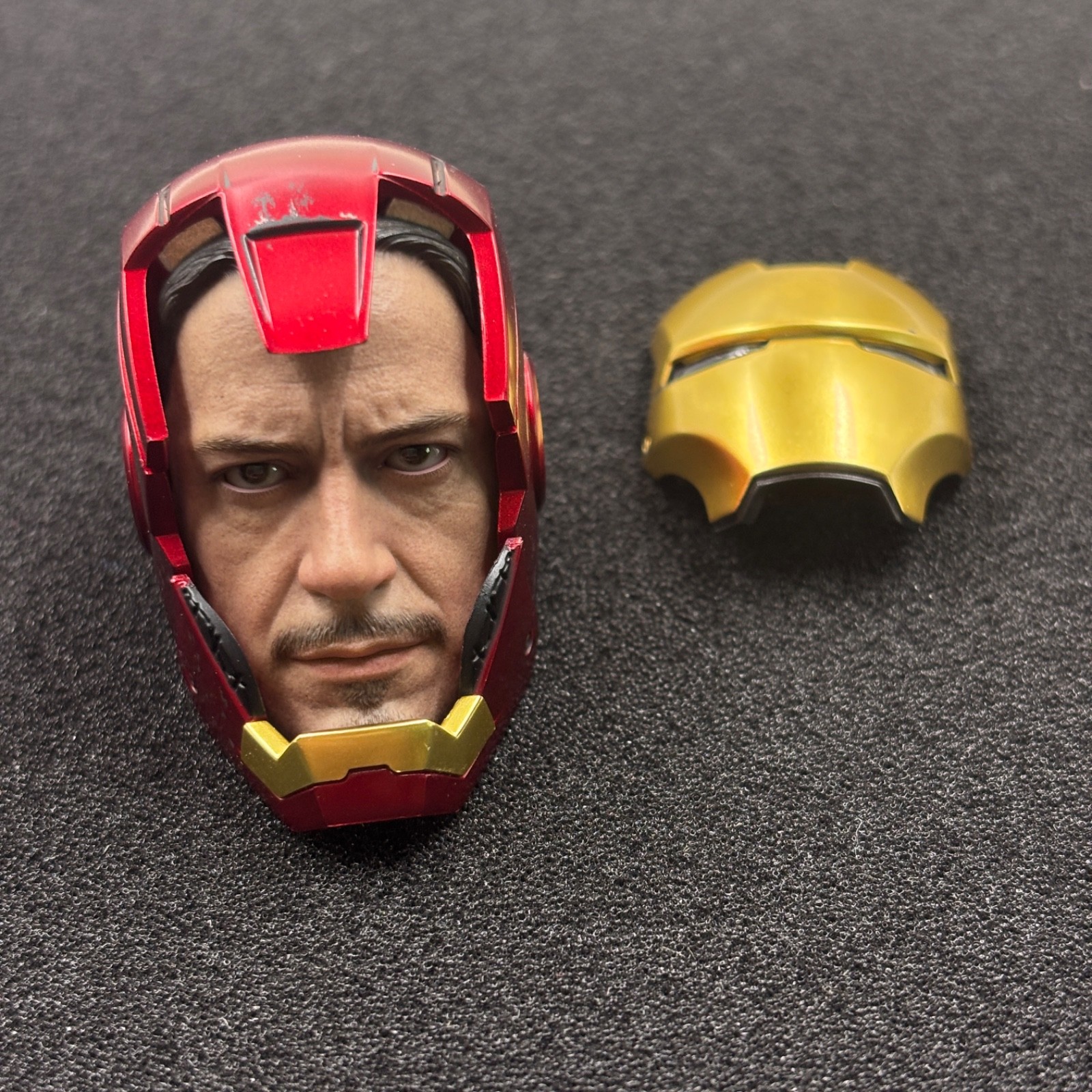 Head Mask Figure Hot Toys HT MMS825 1/6 Iron Man Mark 3 Armor Suit Up Version