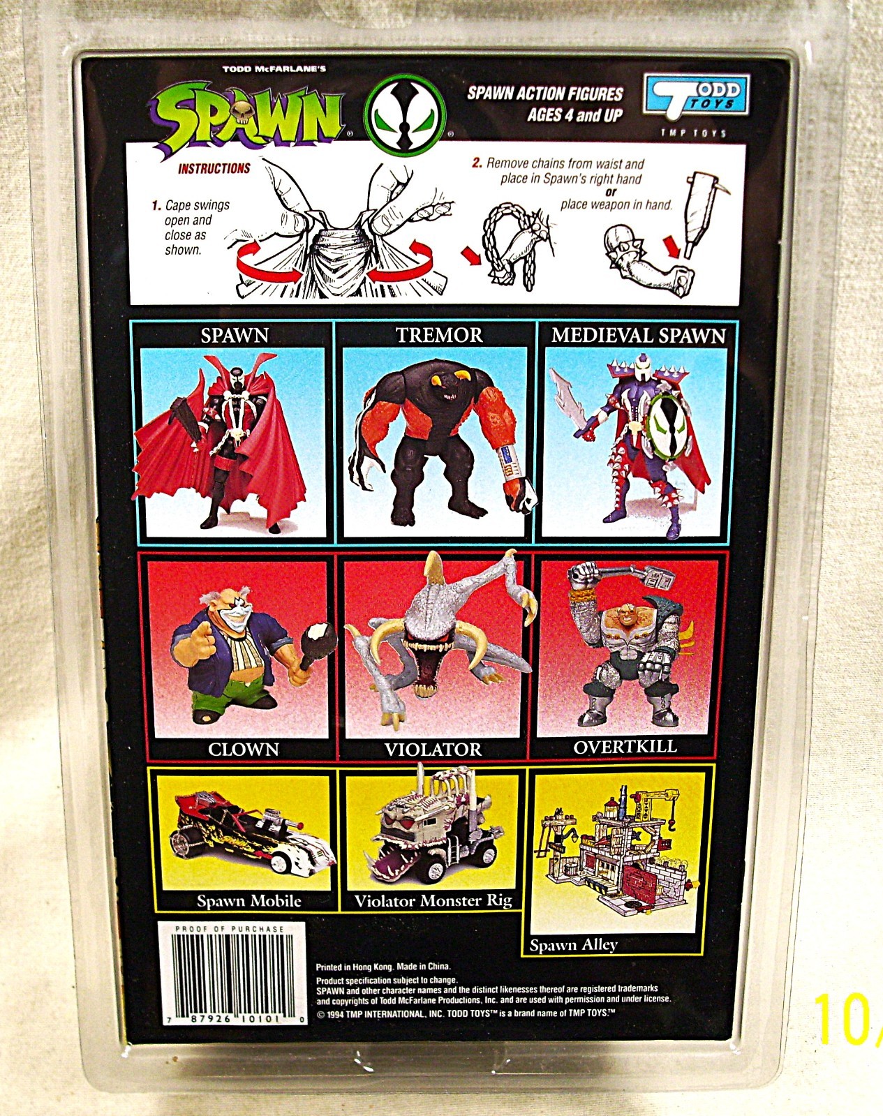 Vintage ☆ 1994 ☆ Todd McFarlane ☆ SPAWN ☆ Action Figure ☆ w/ Comic Book ☆ L@@K!