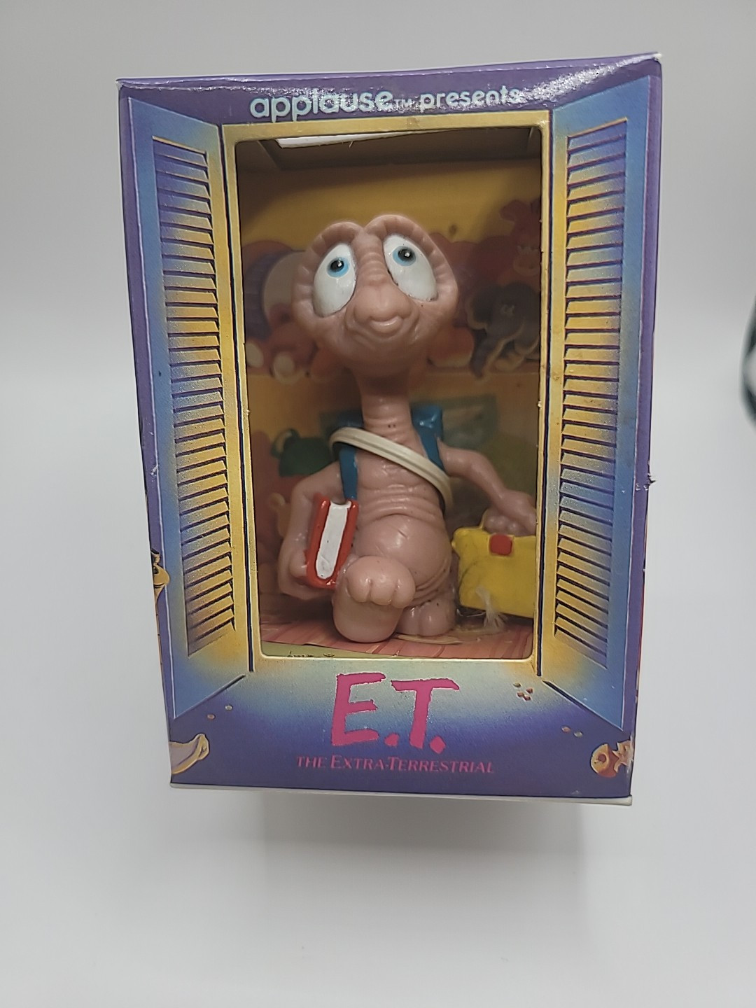 ET 1988 Vintage Applause Toy Figure 2.5 INCH Back To School New Original Box