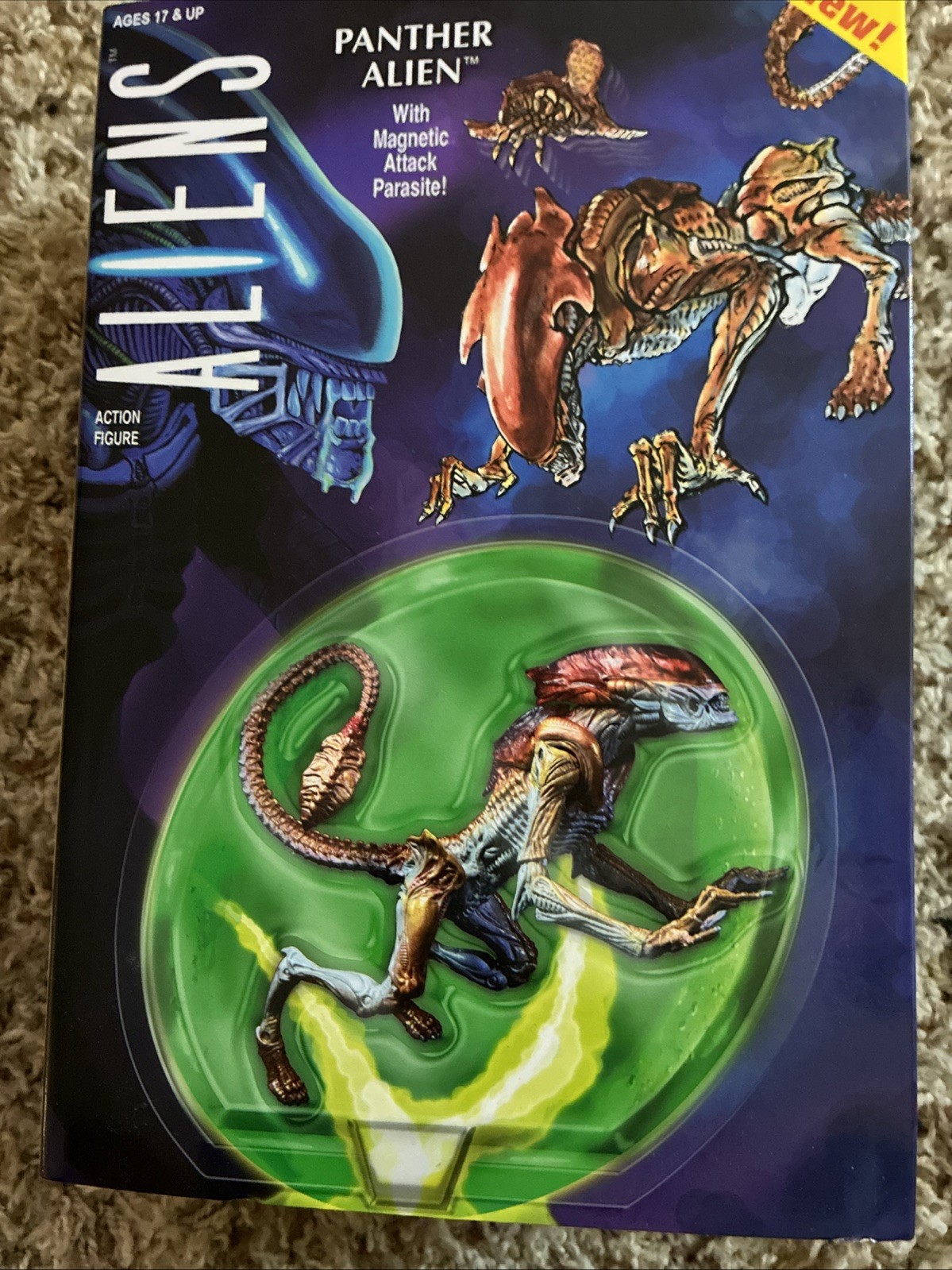 NECA Aliens Ultimate Kenner Tribute 7&Prime; Action Figure – Panther Alien New