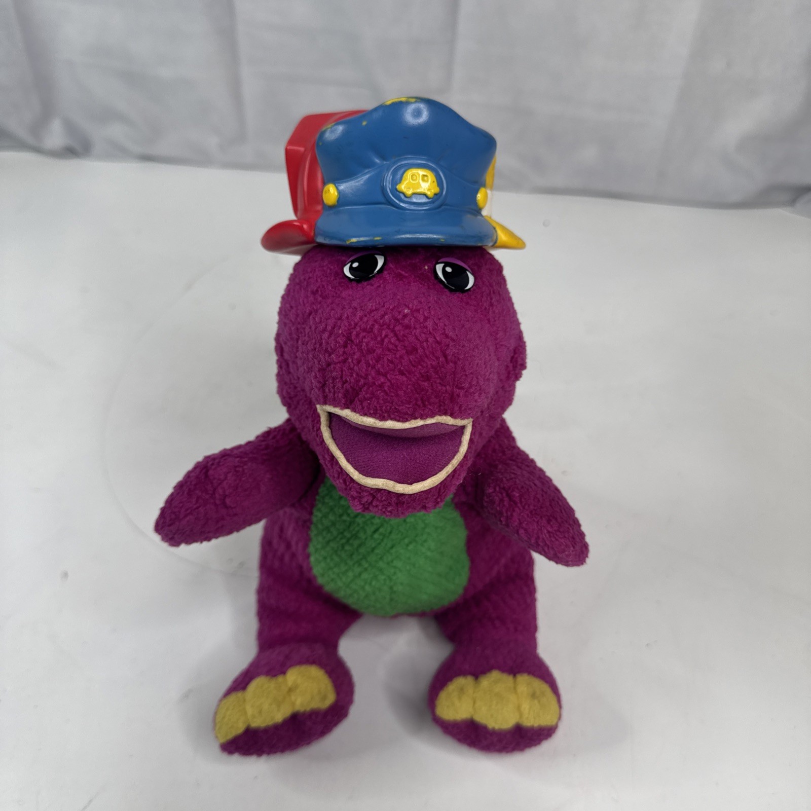 Fisher-Price Silly Hats Barney Plush Vintage 2001 Sings READ – DOES NOT WORK