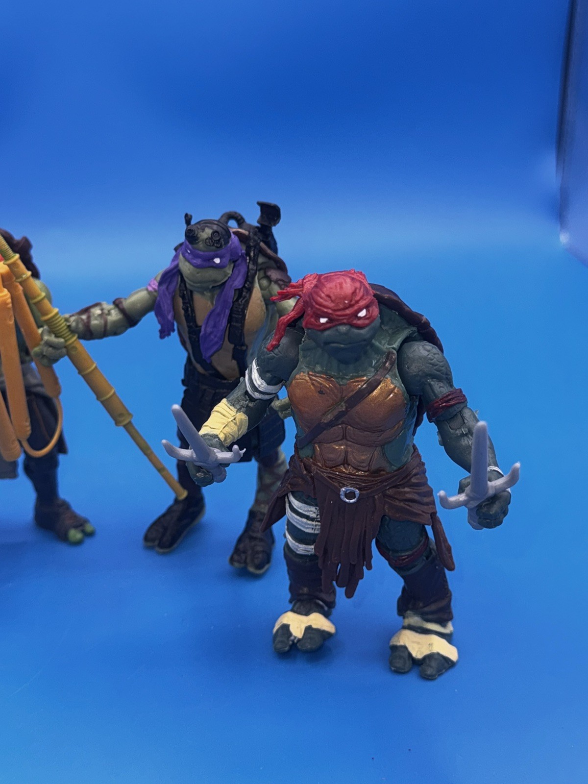 Teenage Mutant Ninja Turtles 2014 5&Prime; Lot of 4 Movie Figures with weapons