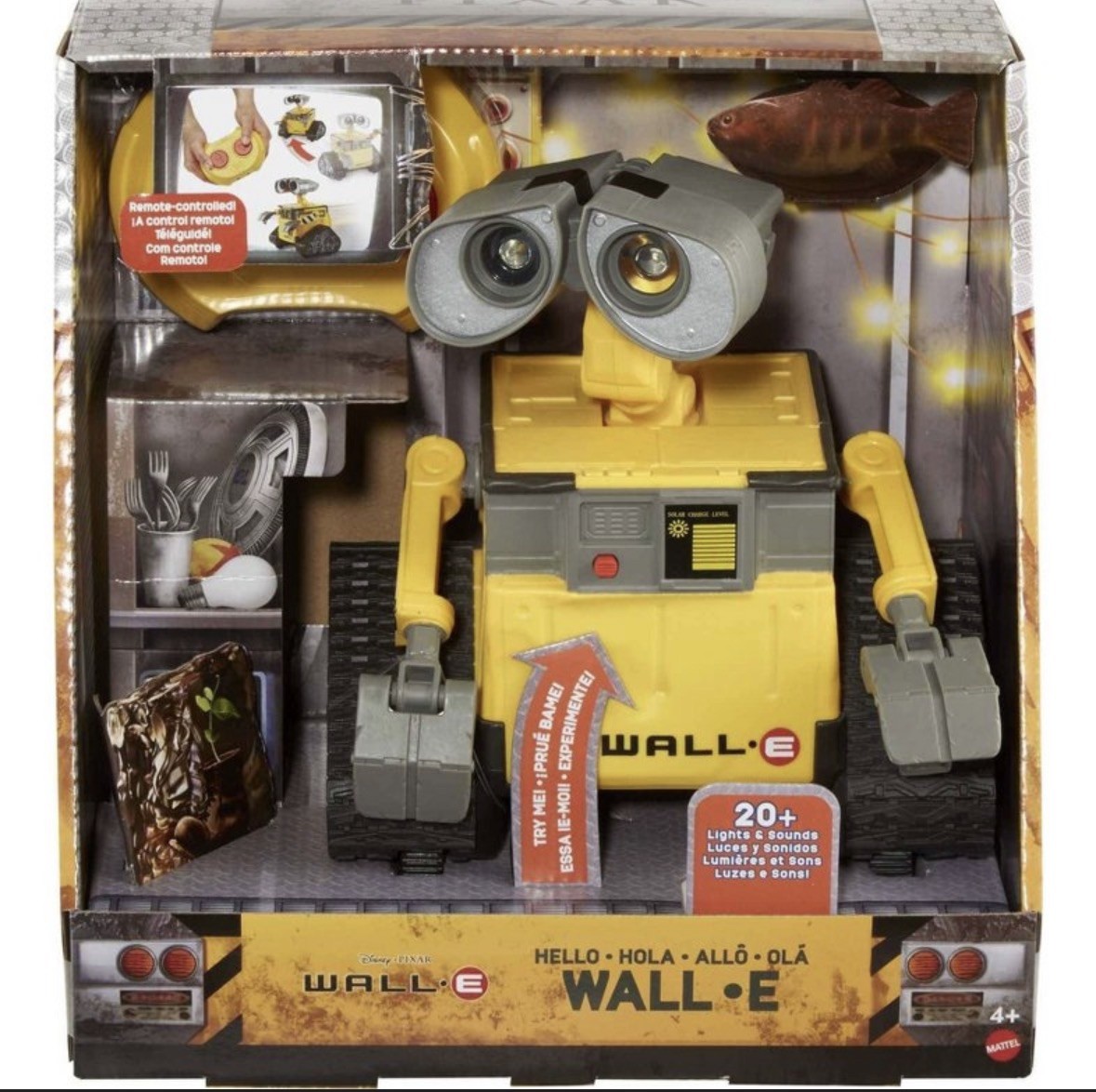 SOLD OUT RARE EXCLUSIVE Mattel WALL-E Remote Control Robot Toy Brand New In Box