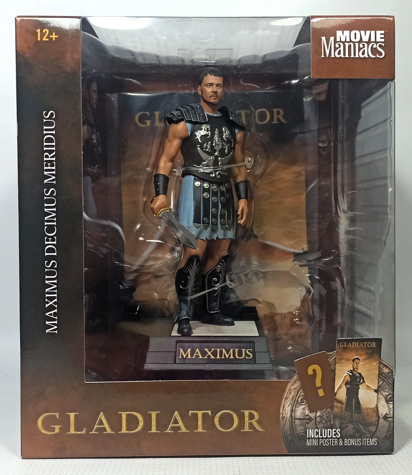 McFARLANE MOVIE MANIACS GLADIATOR MAXIMUS DECIMUS MERIDIUS LIMITED 8880 Pcs MISB