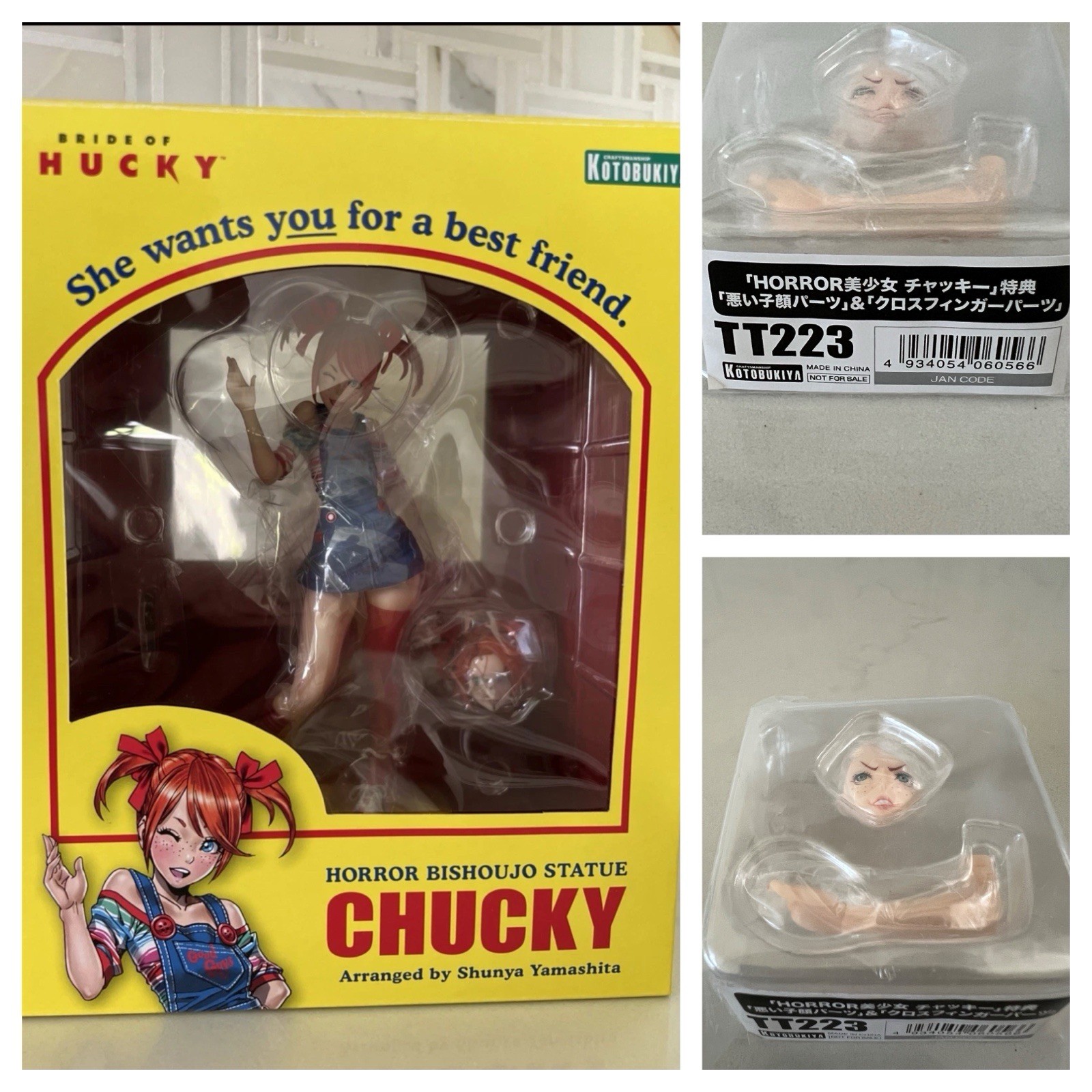Chucky Horror Bishoujo Statue – Bride of Chucky – Bonus Face & Arm – Kotobukiya