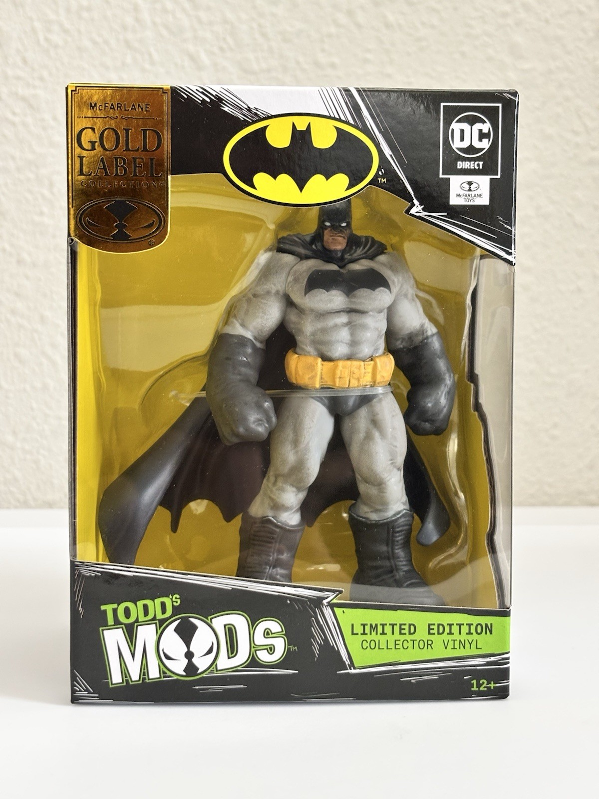 DC Direct Todd&rsquo;s Mods Gold Label Collection Batman Vinyl Figure 4.5&Prime; NEW