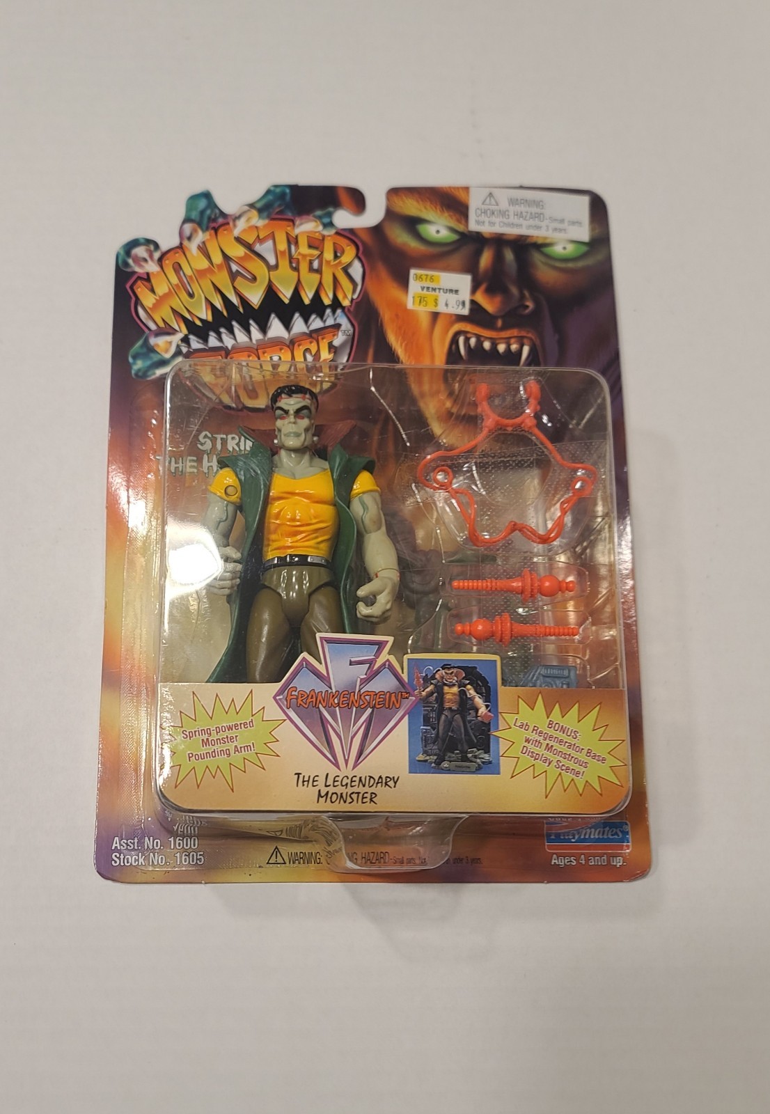 Vintage 1994 Playmates Universal Monster Force Frankenstein Action Figure NEW