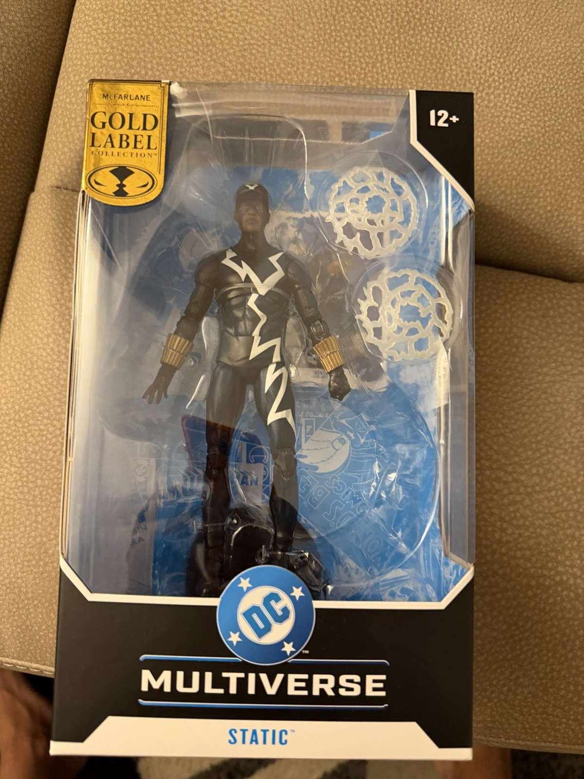 McFarlane DC Multiverse Static (Trial By Fire) Gold Label 7&Prime; READ DIS*