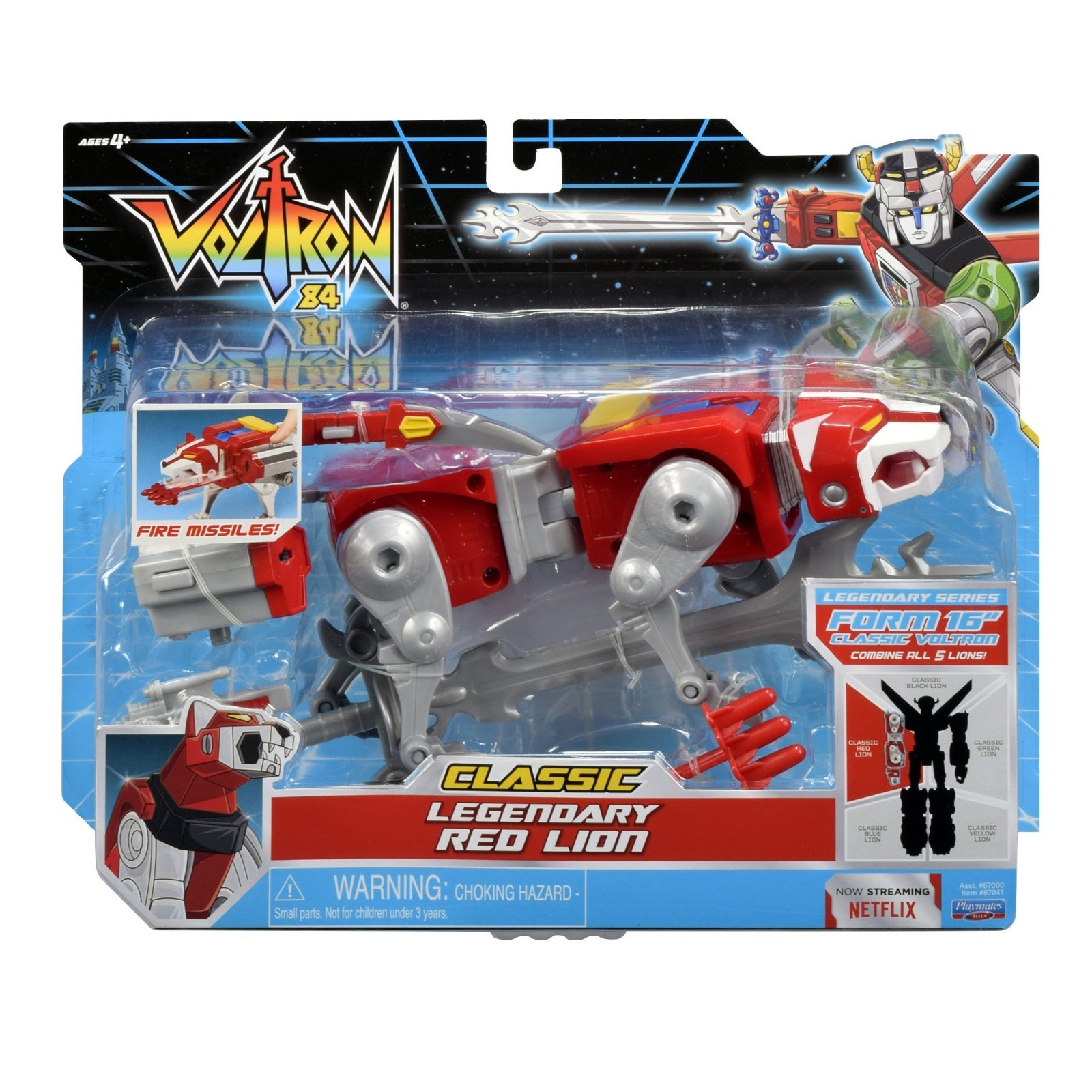 Classic Red Lion Action Figure – Voltron Combining Robot Toy, Collectible, Actio