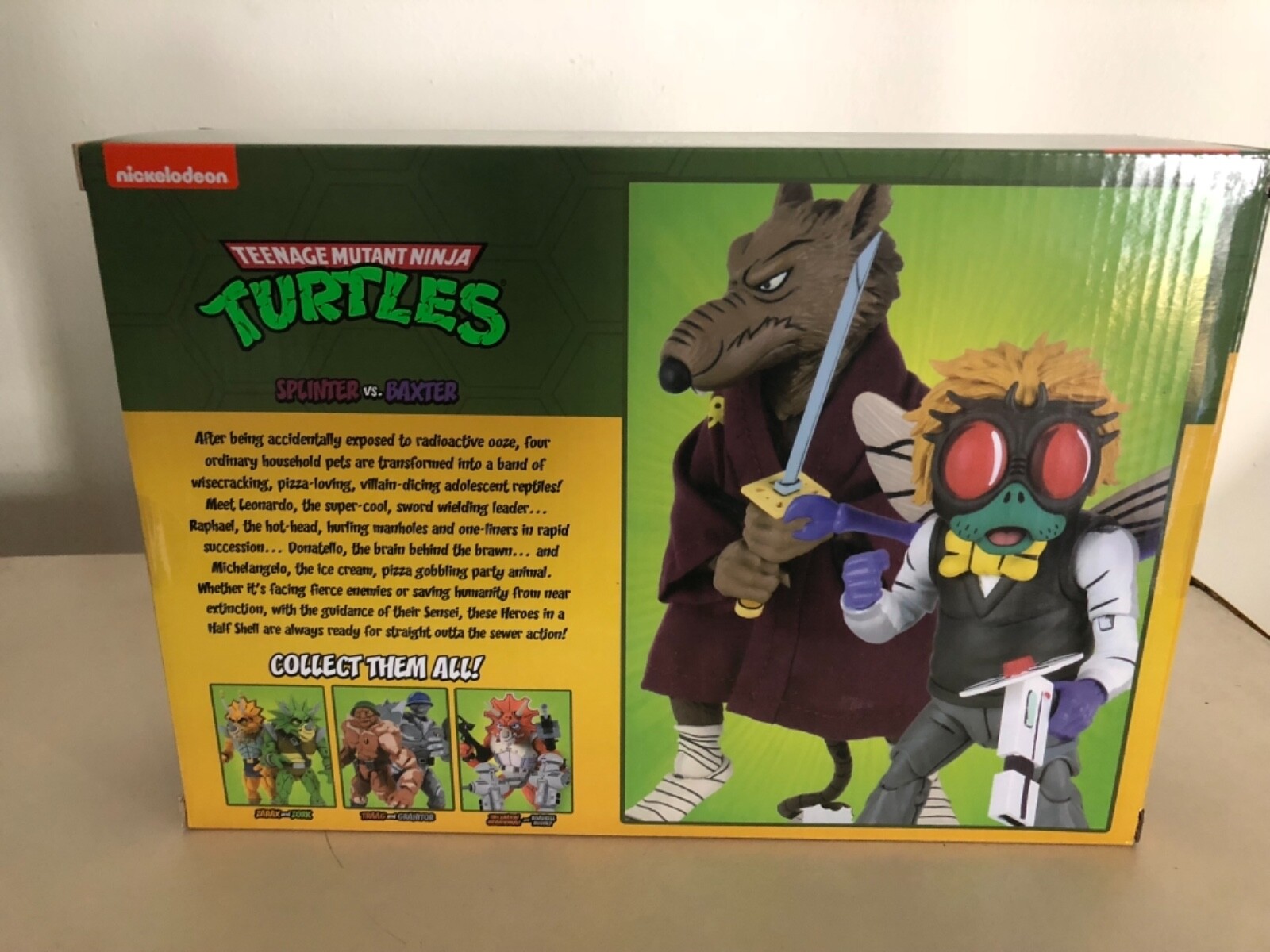 🔥 NECA TMNT Cartoon SPLINTER VS BAXTER TARGET EXCLUSIVE 2 pack 🔥