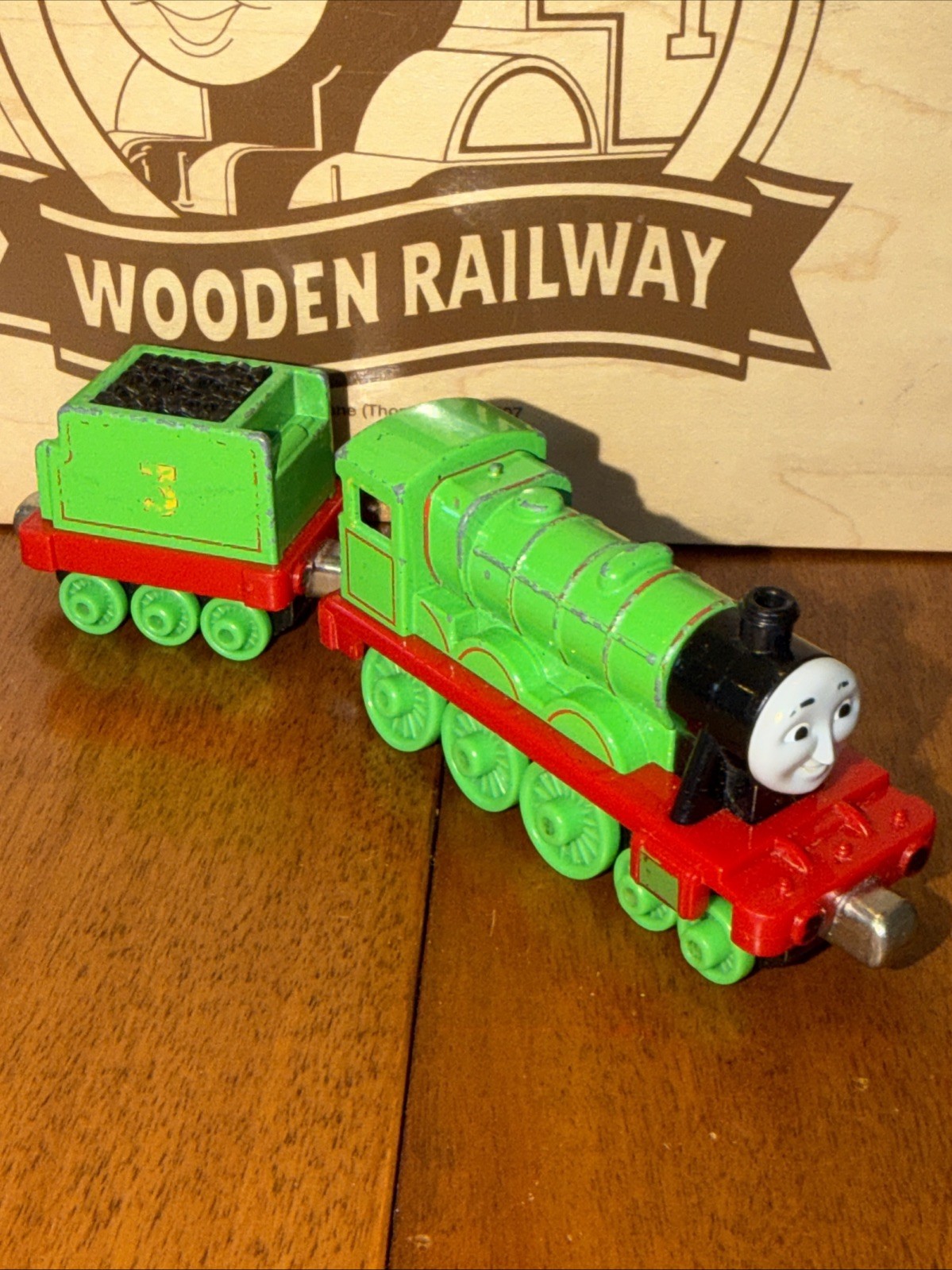 HENRY ! THOMAS FRIENDS TRAIN ! TAKE ALONG N PLAY DIECAST 2012 ! GREEN #3