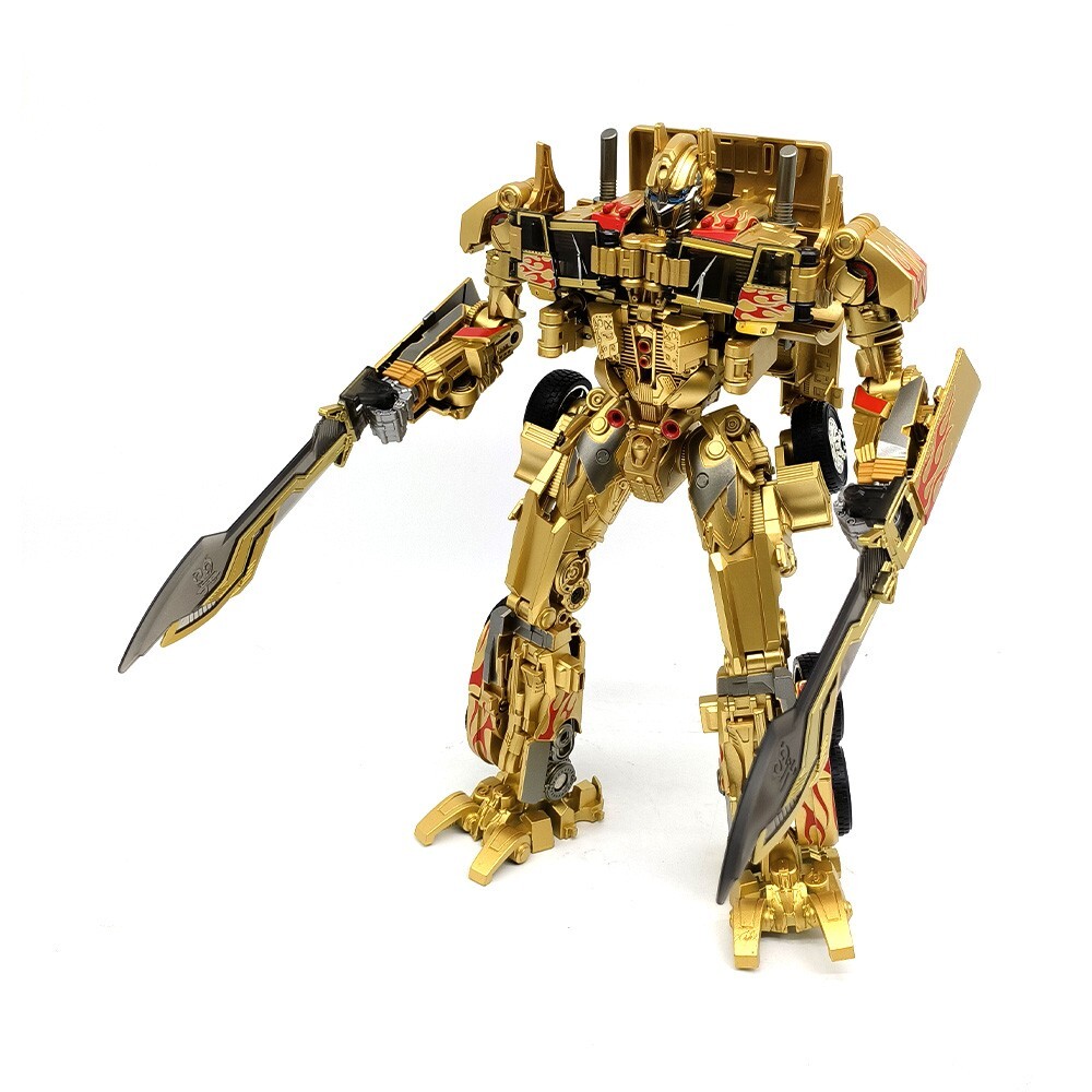 SS05 Transform Toy Commander Autobot Leader Action Figure Gold Deformabl Robot
