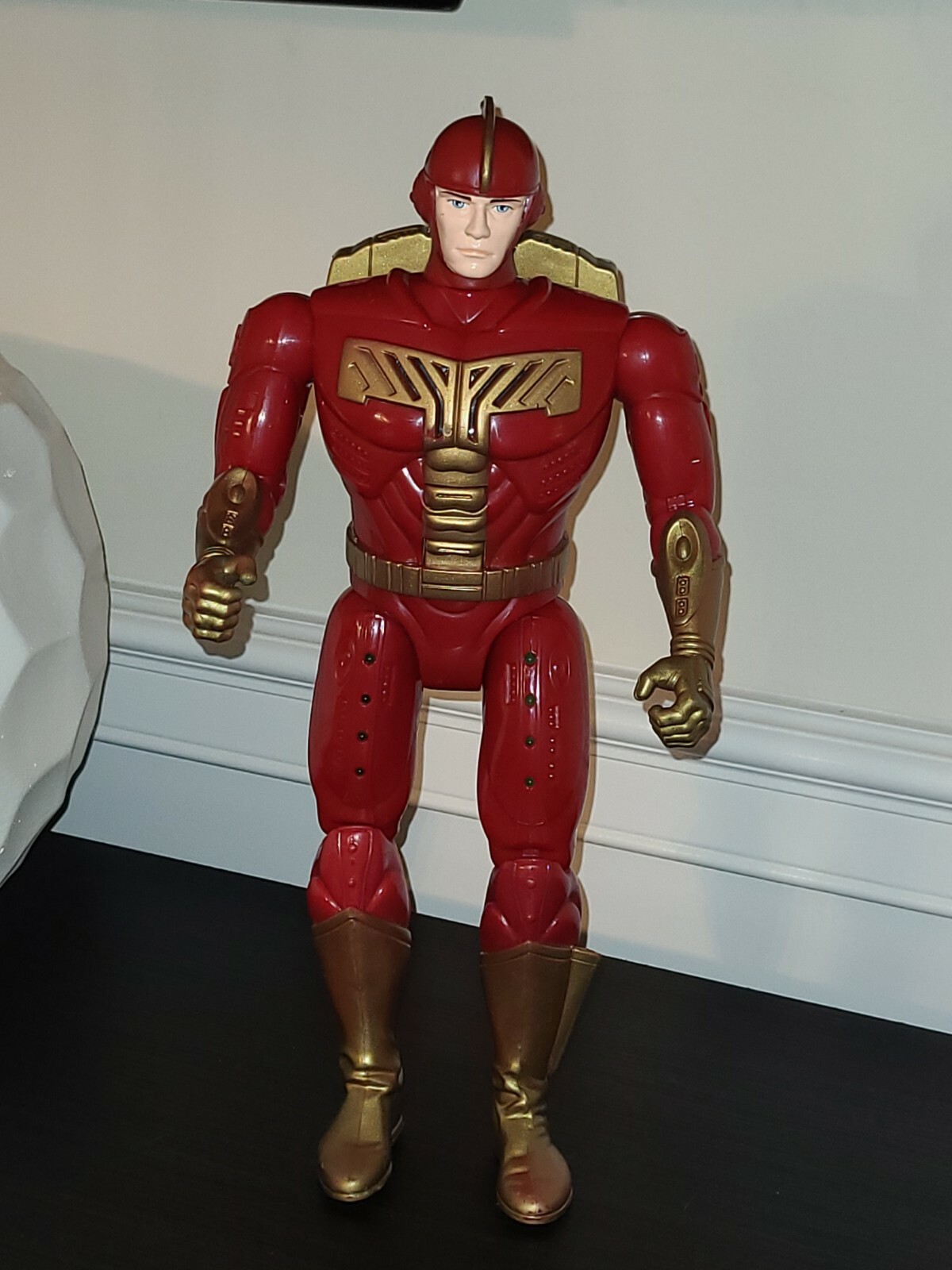 Vintage Tiger Electronics 1996 Turbo Man 13.5&Prime; Jingle All The Way Action Figure