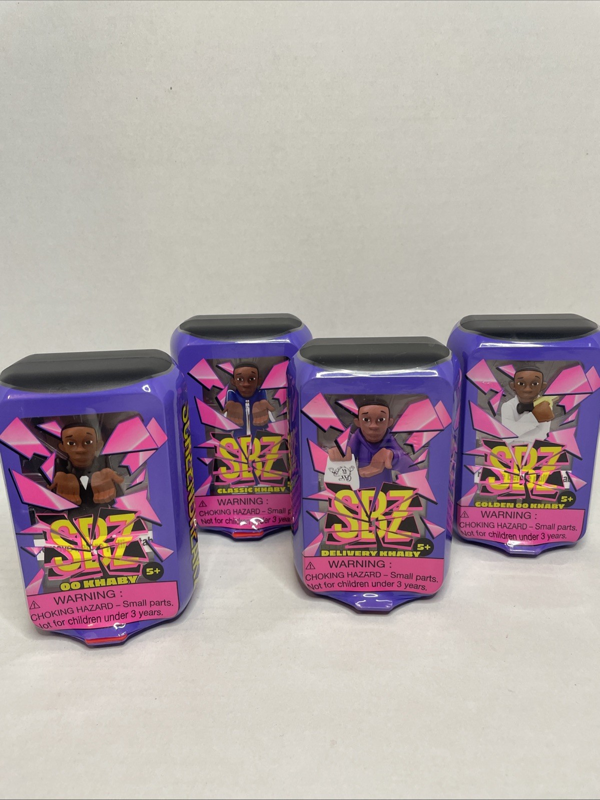 Set Of 4 Khaby Lame ScreenBreakz Figures Classic, Golden 00, Delivery, 00 Kahby