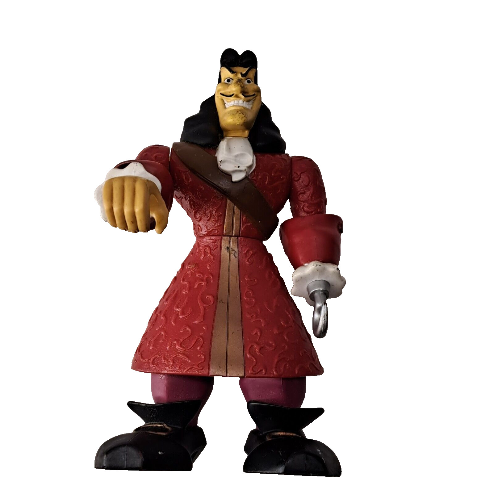 Disney Store Adventurers Captain Hook Action Figure 1999 Peter Pan Hook & Sword