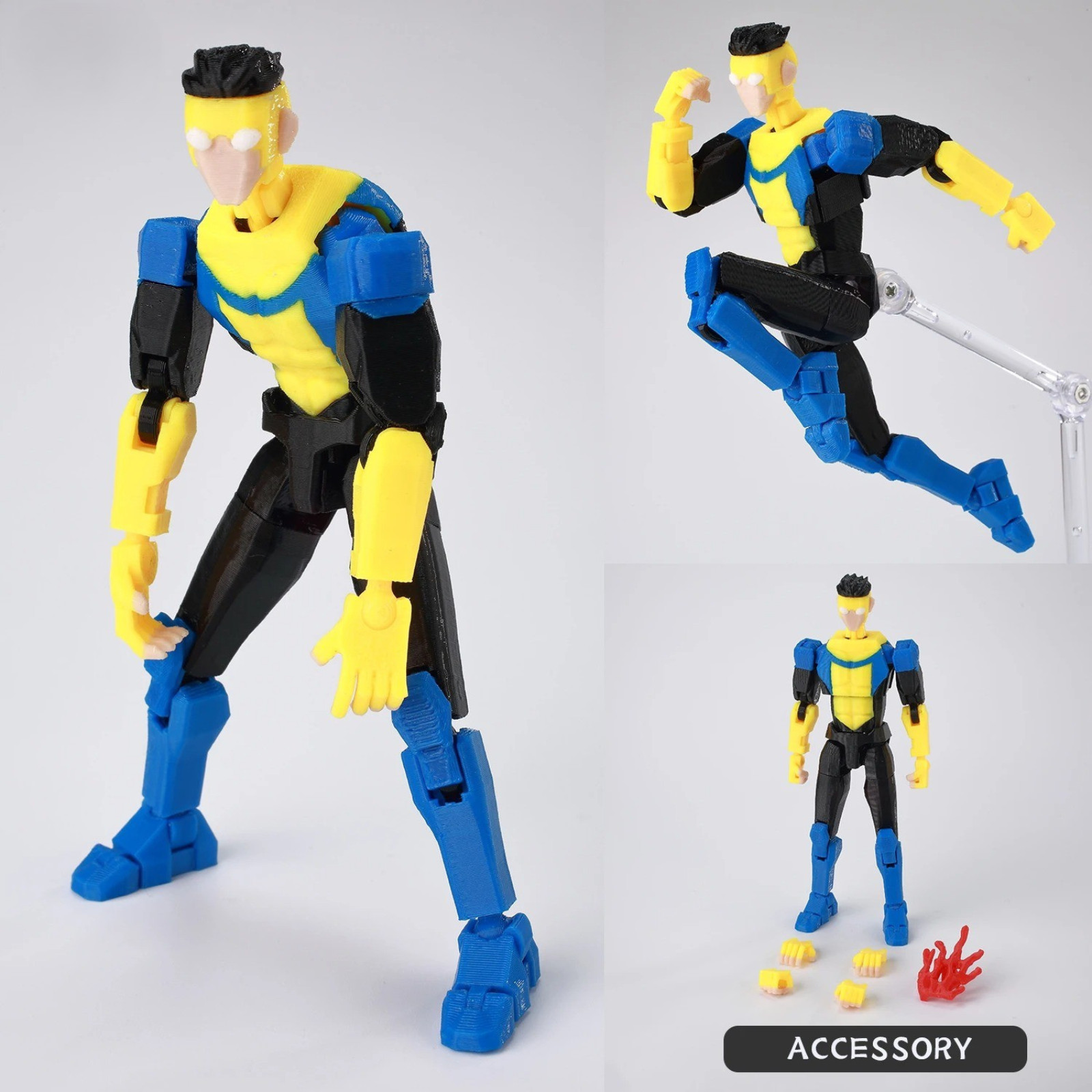 Invincible Tech Jacker Action Figure Motorcycle Multi-Jointed Collectible Toy..✌